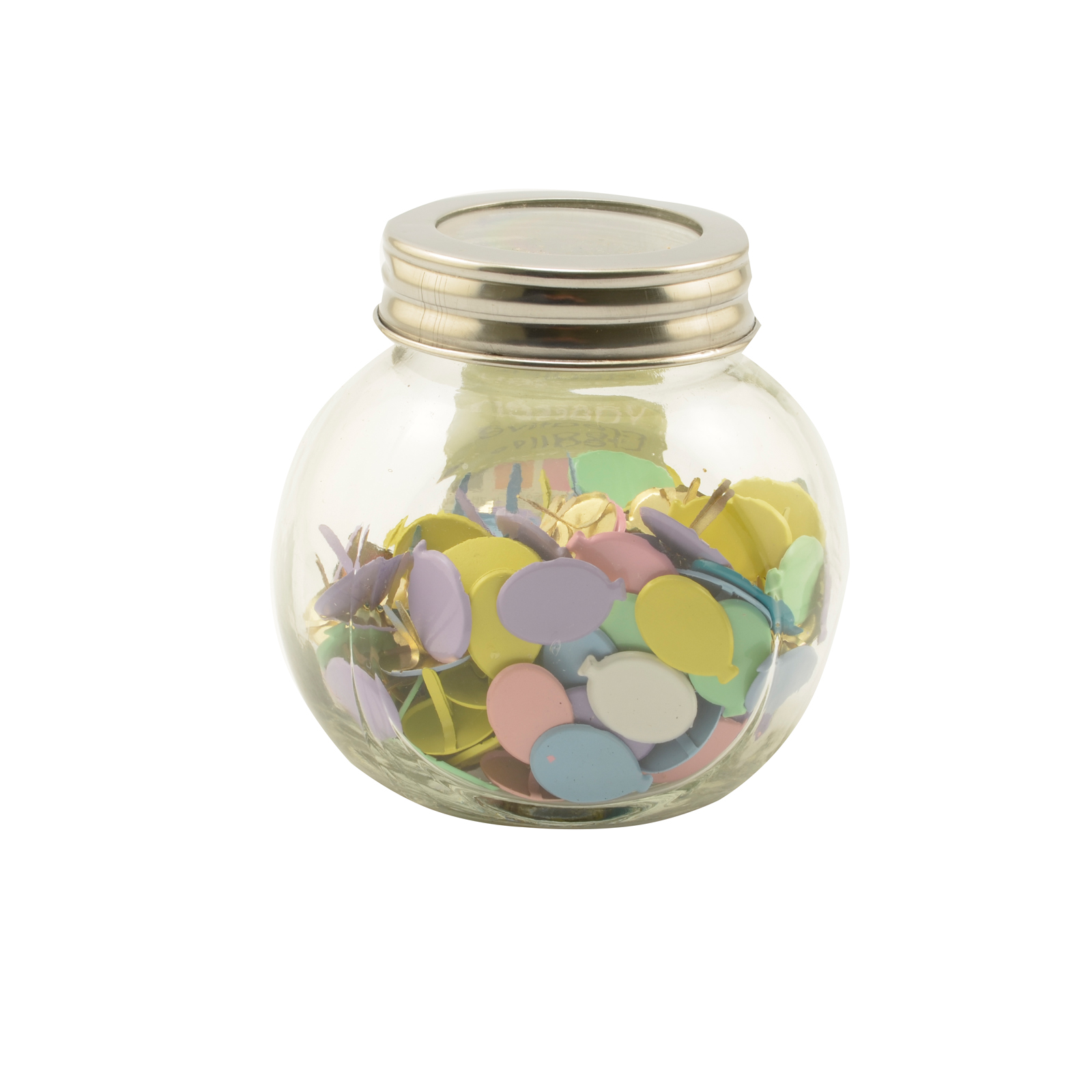 Vaessen Creative • Brads assorti in jar 60g Balloon Pastel