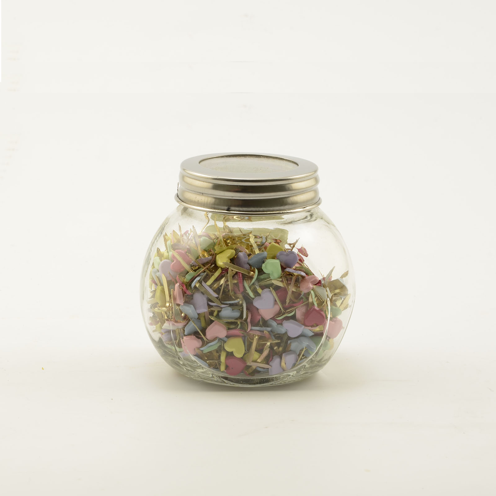 Vaessen Creative • Brads in jar 120g Heart Pastel