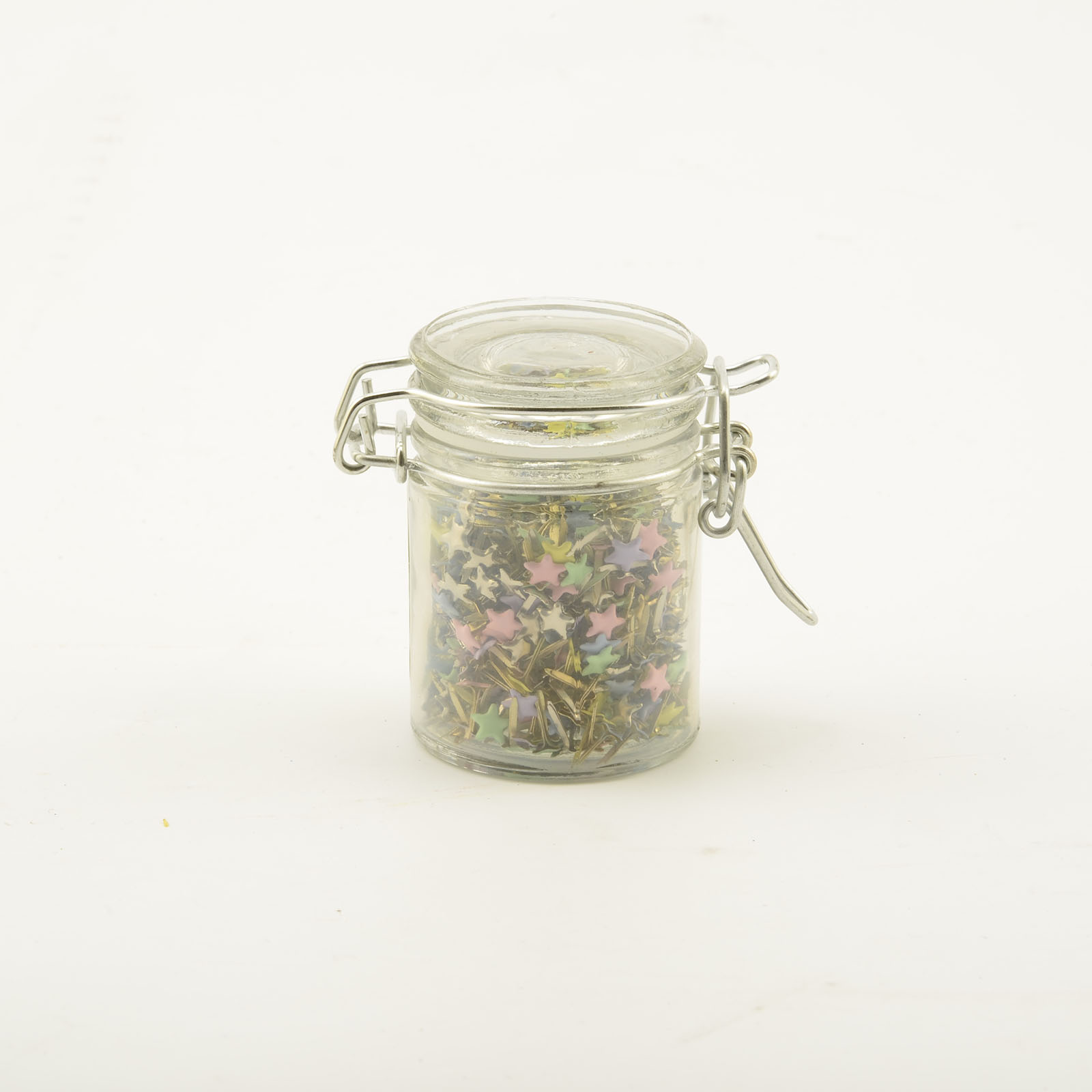 Vaessen Creative • Attaches parisiennes in tiny jar 40g Star Pastel