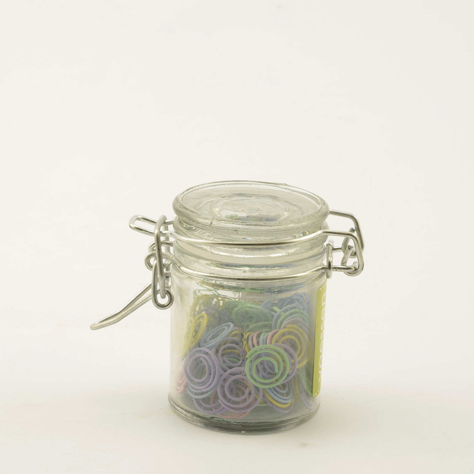 Vaessen Creative • Paper Clips In Tiny Jar 40g +/-149piezas Round Pastel