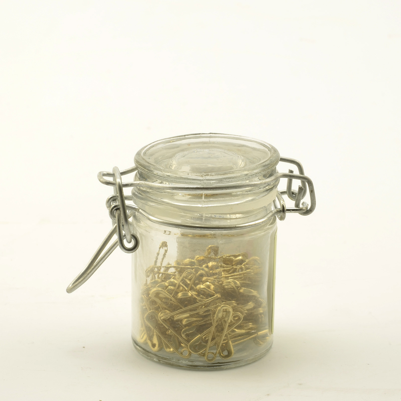 Vaessen Creative • Safety Pins In Tiny Jar 25g +/-140pcs Gold