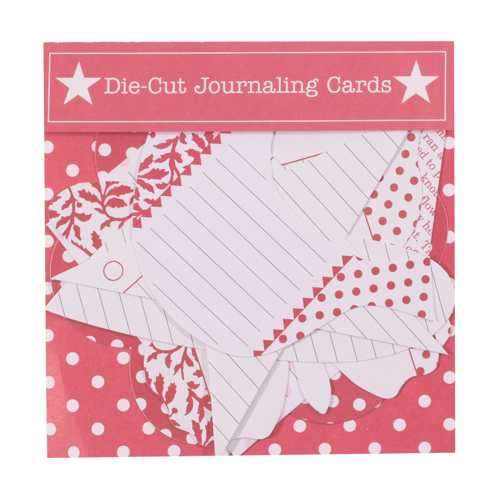 Jenni Bowlin • Die cut journaling cards red