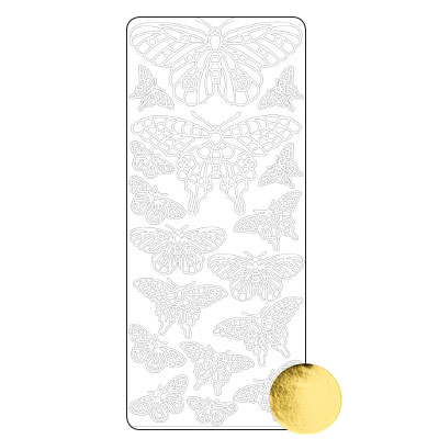 Vaessen Creative • Sticker 10pcs Gold Butterflies