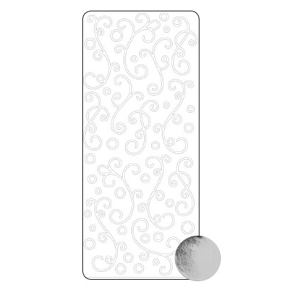 Vaessen Creative • Sticker 10x23cm 10pcs Silver Ornaments