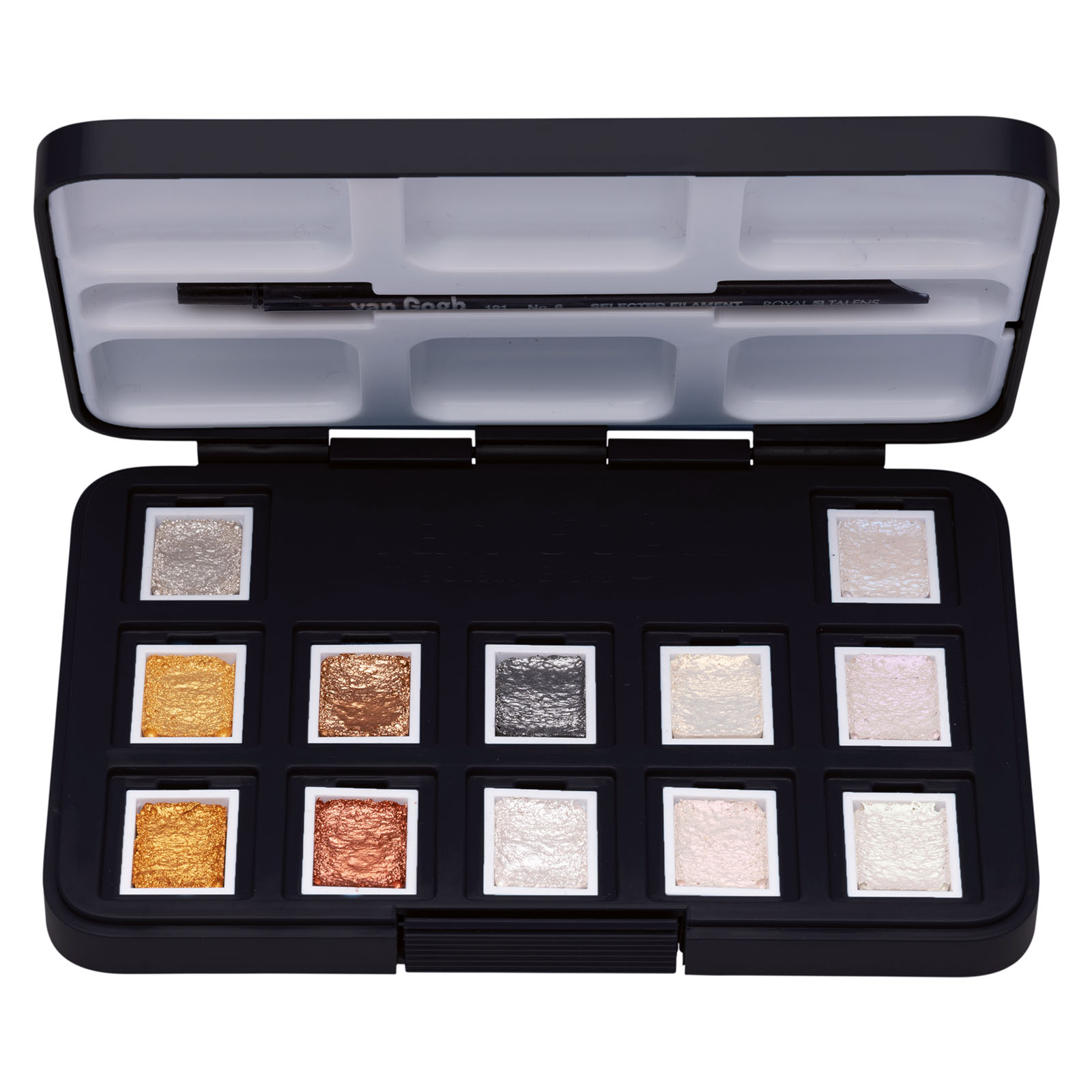 Van Gogh • Watercolour pocket box specialty colours with 12 colours in half pans