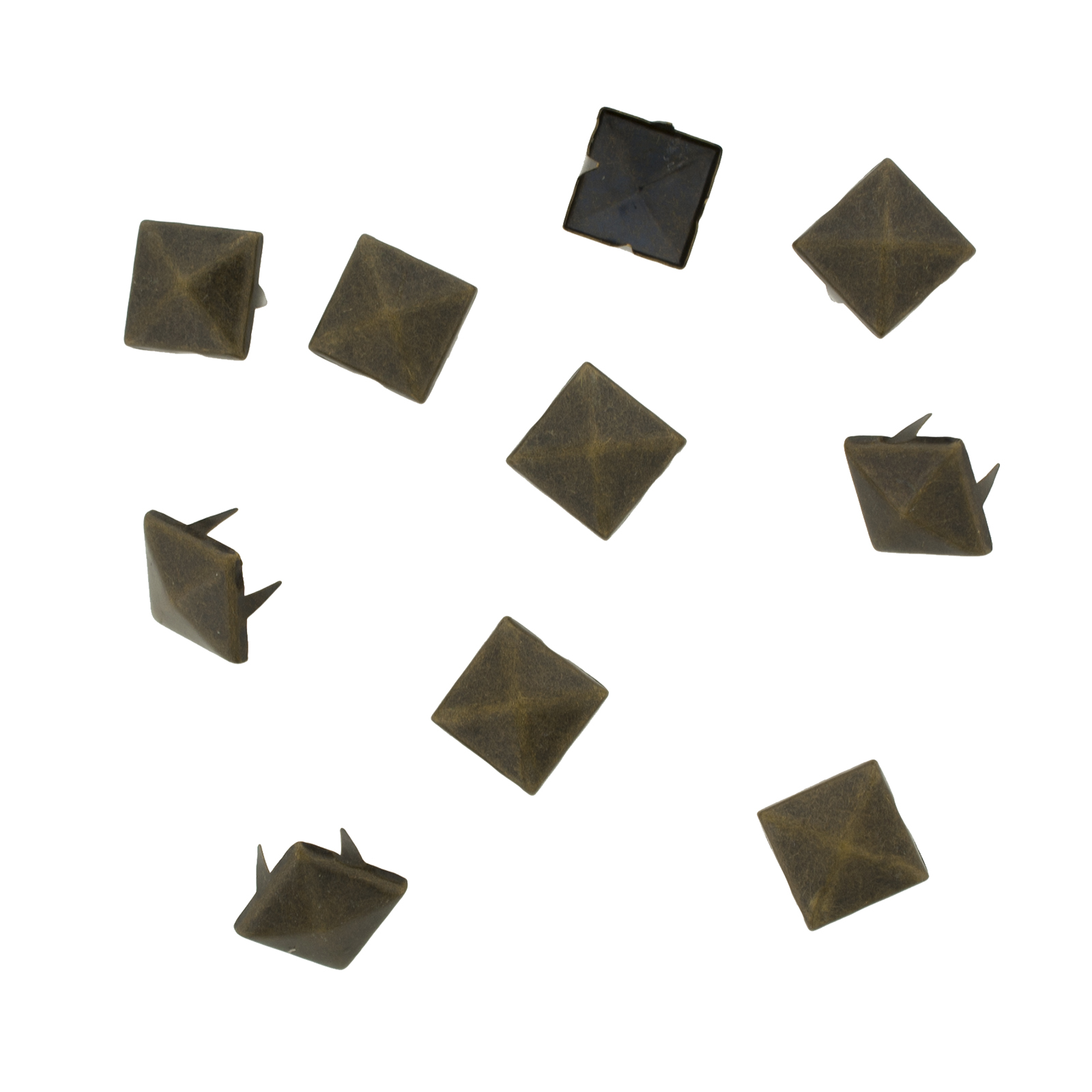 Vaessen Creative • Studs square 12x12mm 10pcs bronze