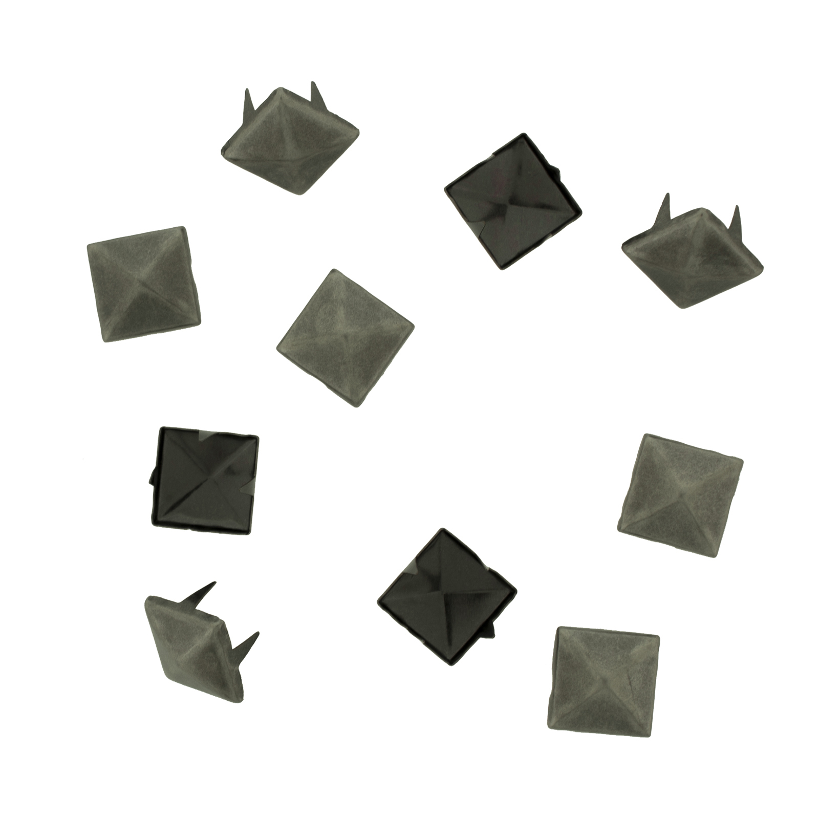 Vaessen Creative • Studs square 12x12mm 10pcs antique silver