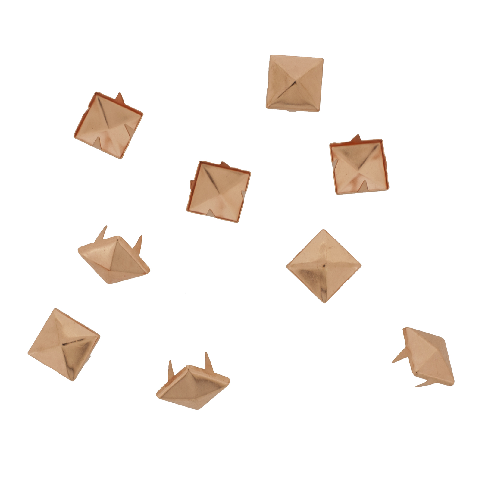 Vaessen Creative • Studs square 12x12mm 10pcs light copper