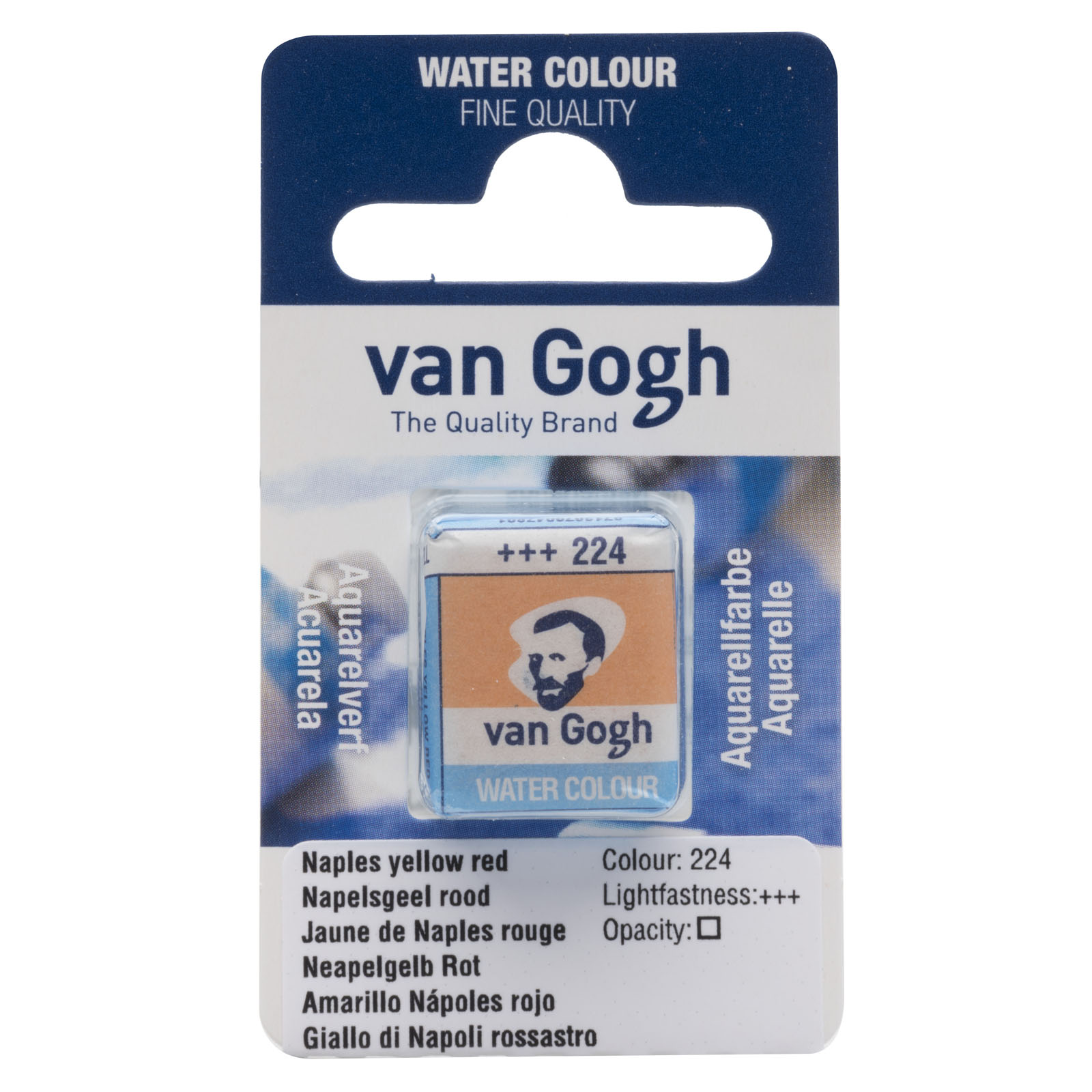 Van Gogh • Painture d'aquarelle pan Napelsgeel Rood 224
