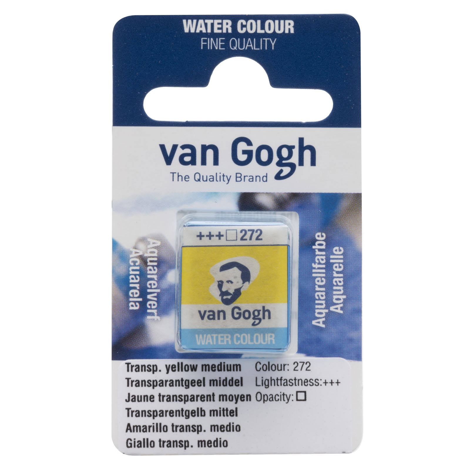 Van Gogh • Aquarelverf napje Transparantgeel Groen 272