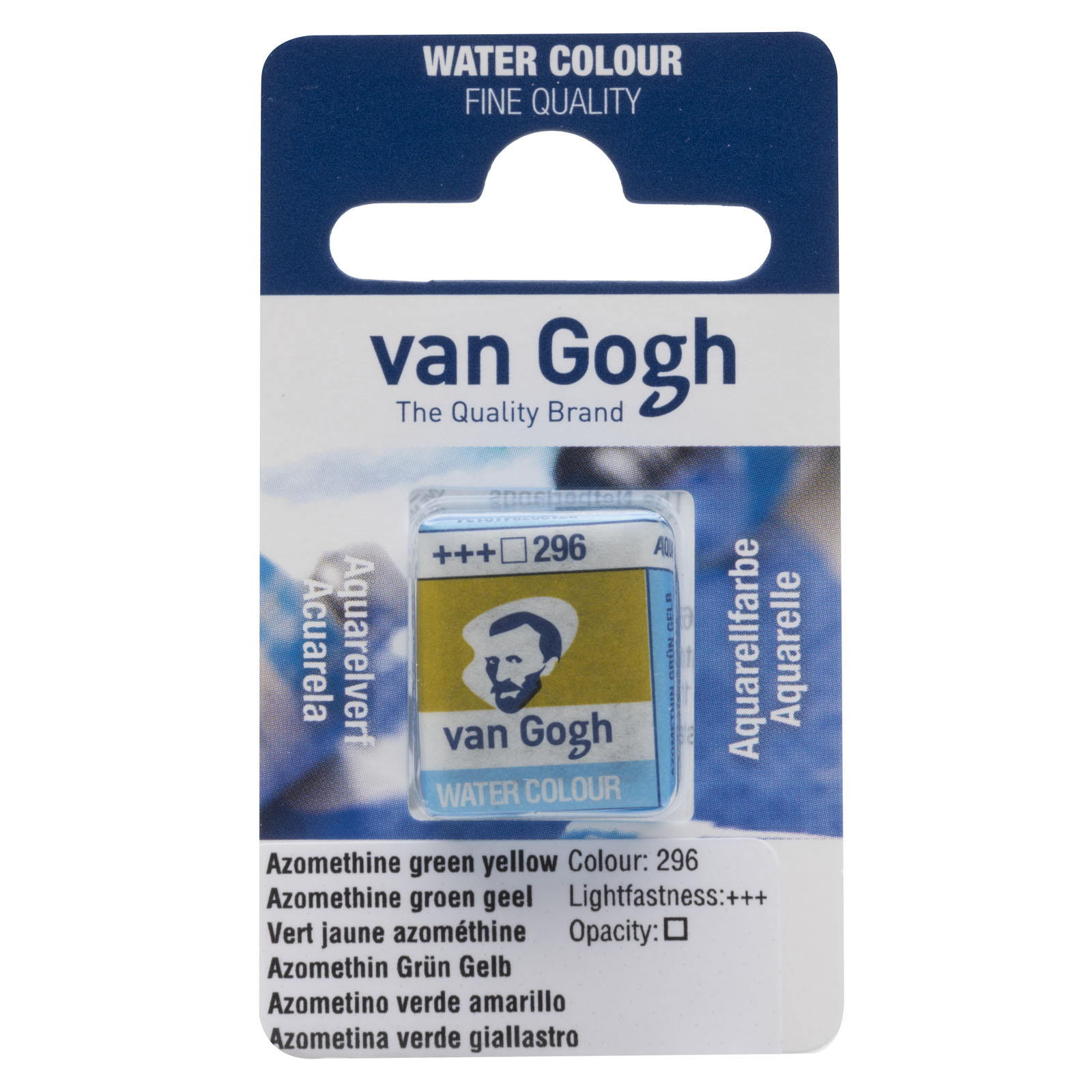 Van Gogh • Painture d'aquarelle pan Azo Methine Groen Geelachtig 296