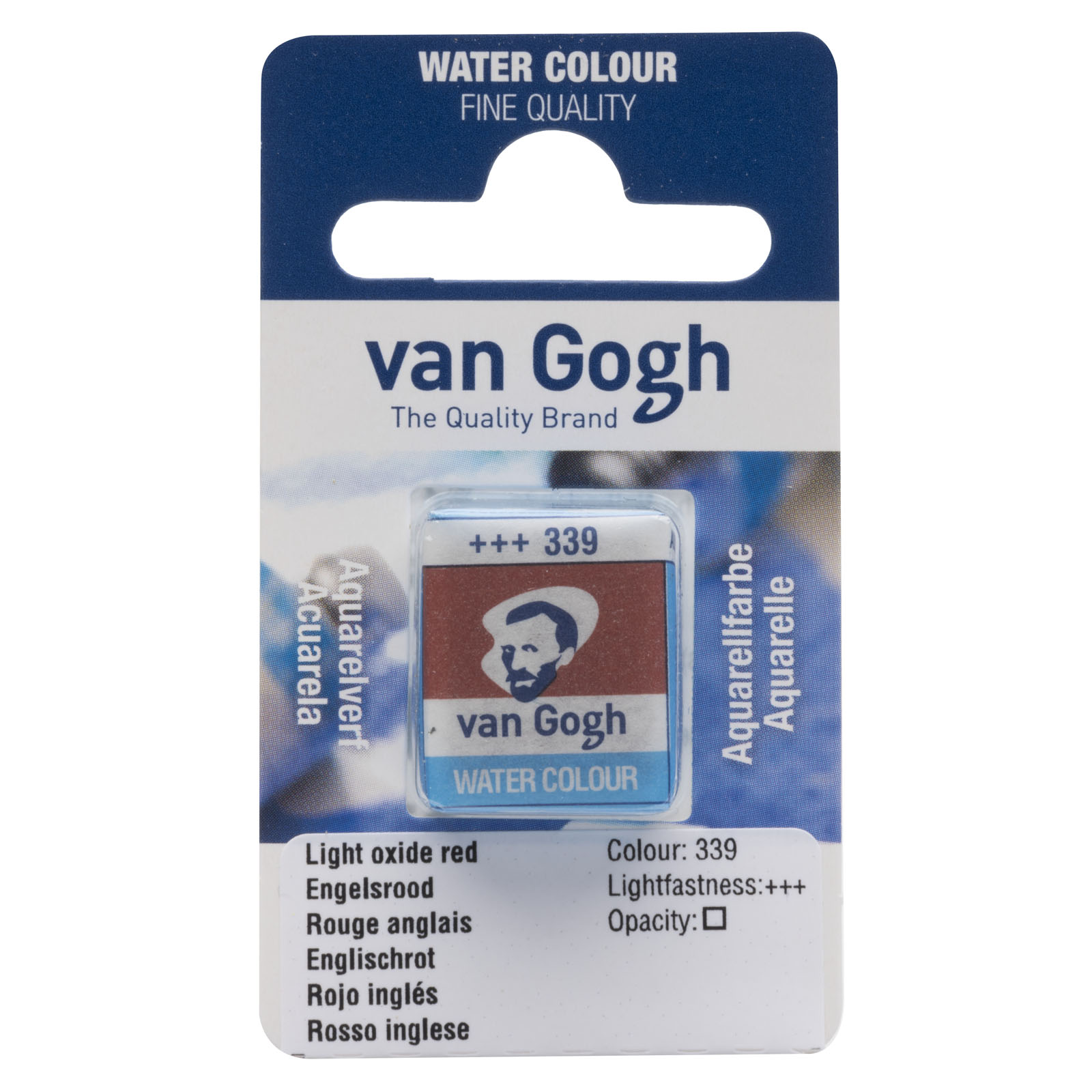 Van Gogh • Watercolour pan Light Oxide Red 339