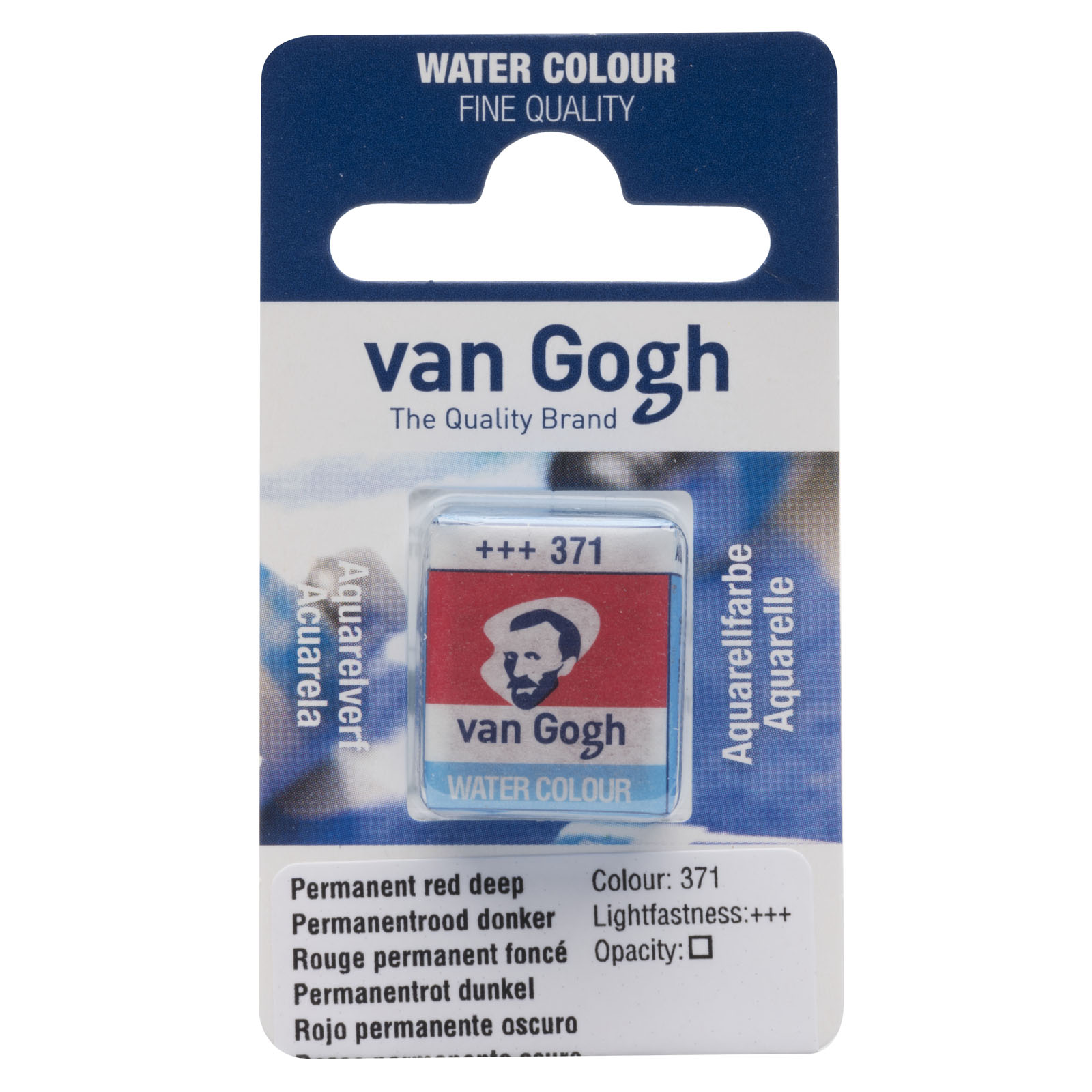 Van Gogh • Watercolour pan Permanent Red Deep 371