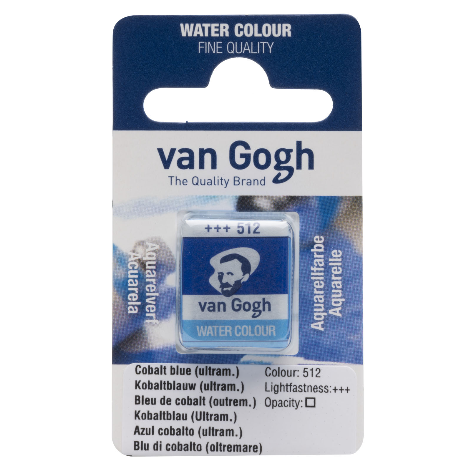 Van Gogh • Watercolour pan Cobalt Blue Ultramarine 512