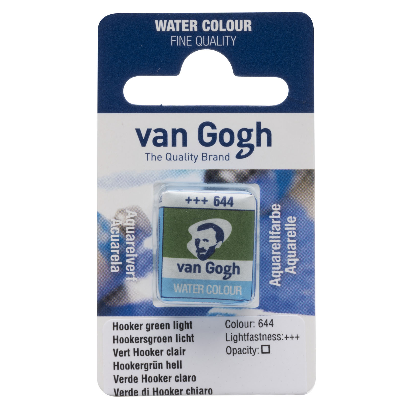 Van Gogh • Watercolour pan Hooker Green Light 644