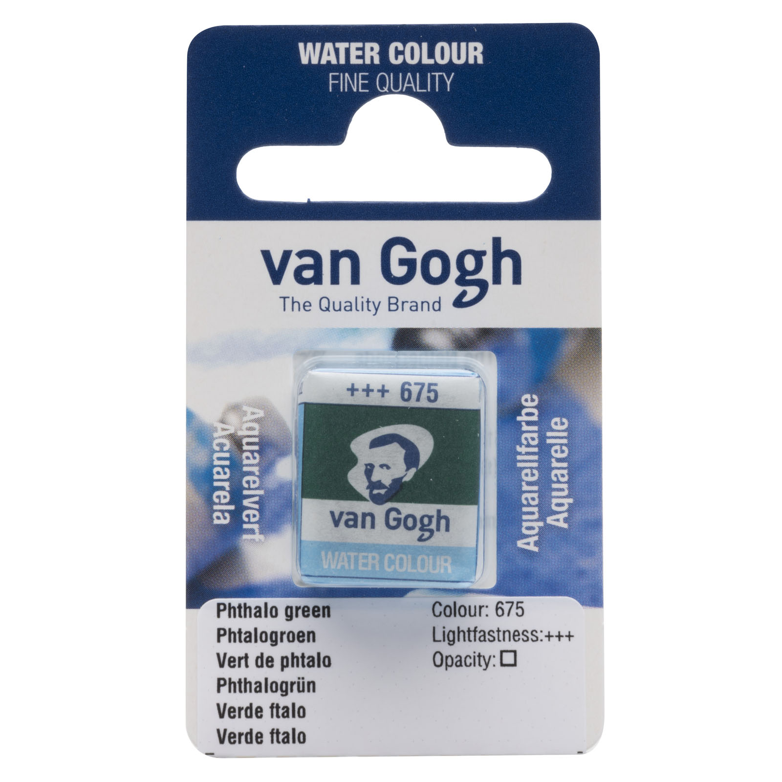 Van Gogh • Aquarellfarbe napje Phtalogroen 675