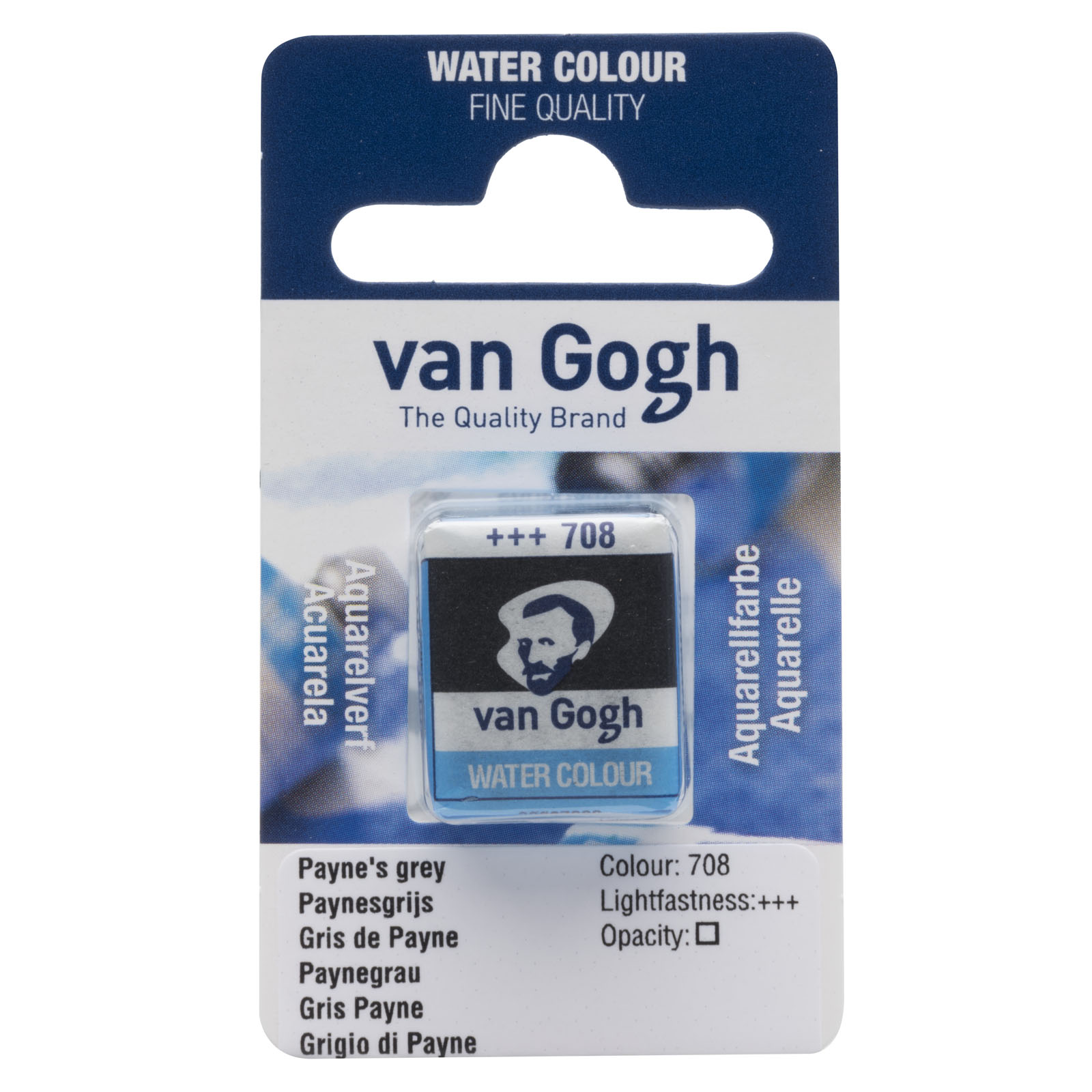 Van Gogh • Aquarellfarbe napje Payne'S Grijs 708
