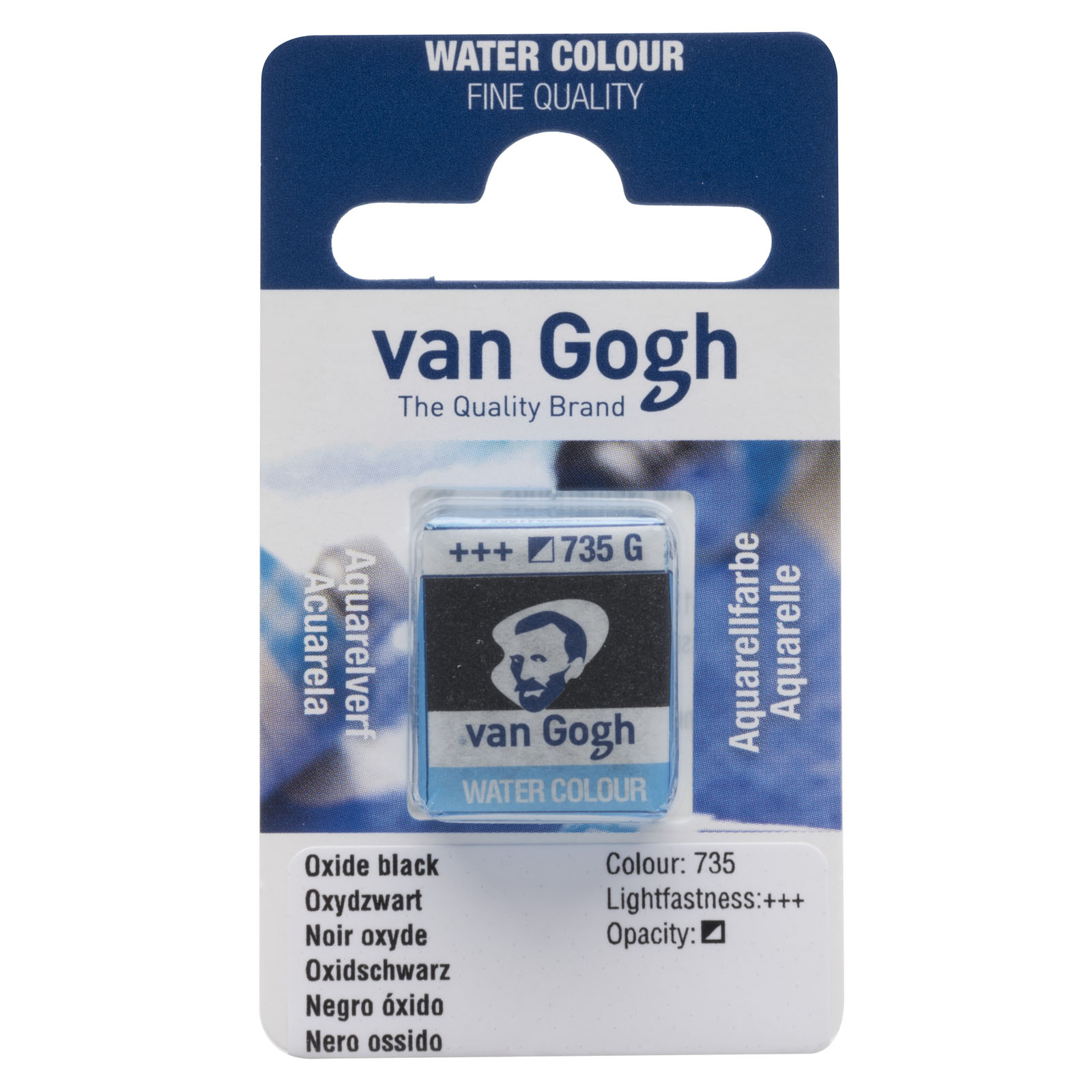 Van Gogh • Watercolour pan Oxide Black 735