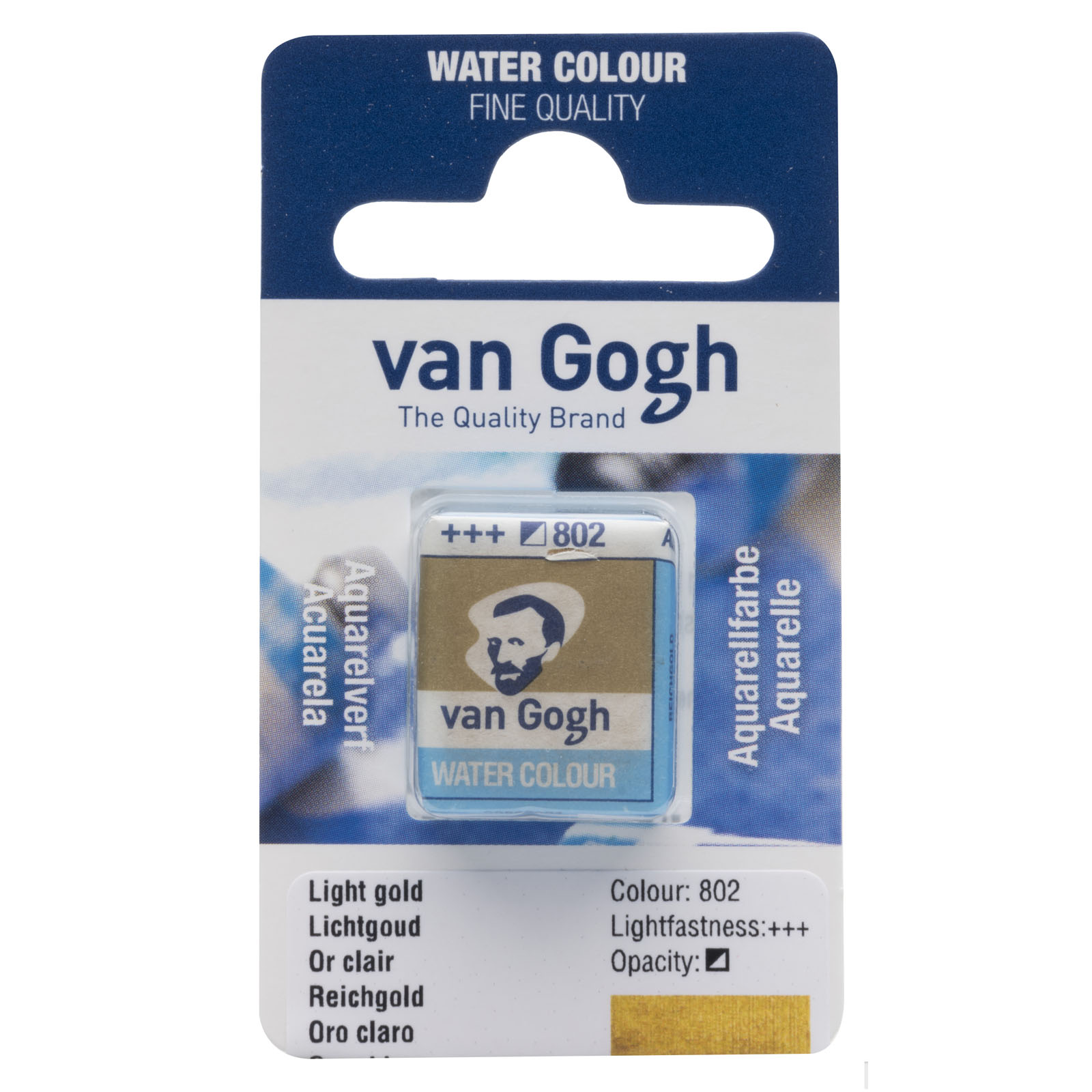 Van Gogh • Acquerello pan Light Gold 802