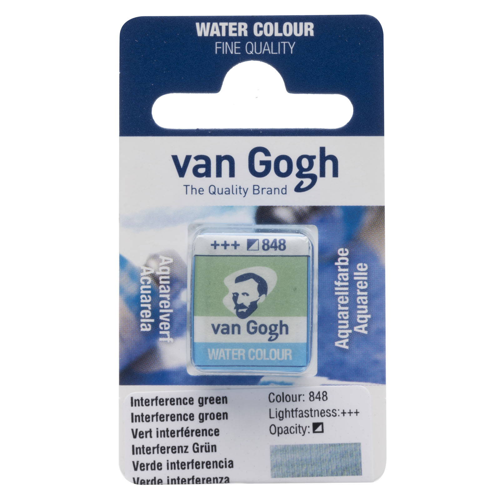 Van Gogh • Pintura de acuarela pan Interference Groen 848