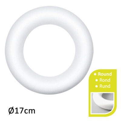 Vaessen Creative • Styrofoam ring Ø 17cm