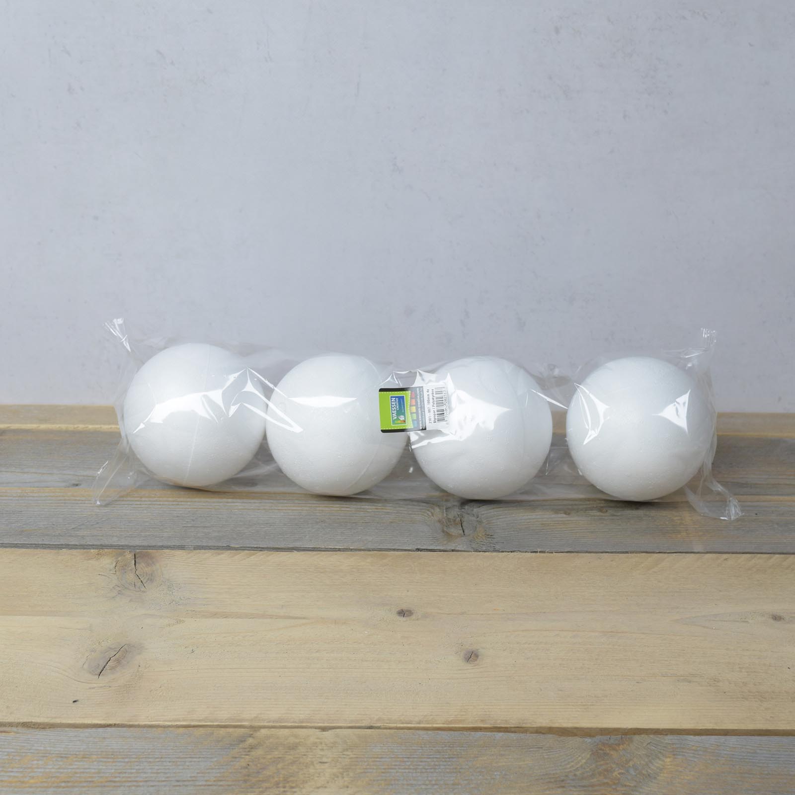 Vaessen Creative • Styrofoam balls Ø10cm 4pcs