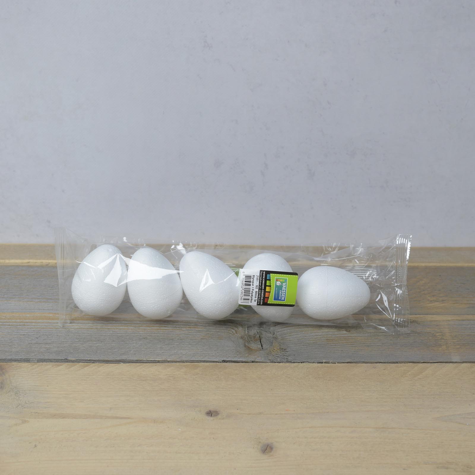 Vaessen Creative • Huevos de poliestireno 7cm 5pcs