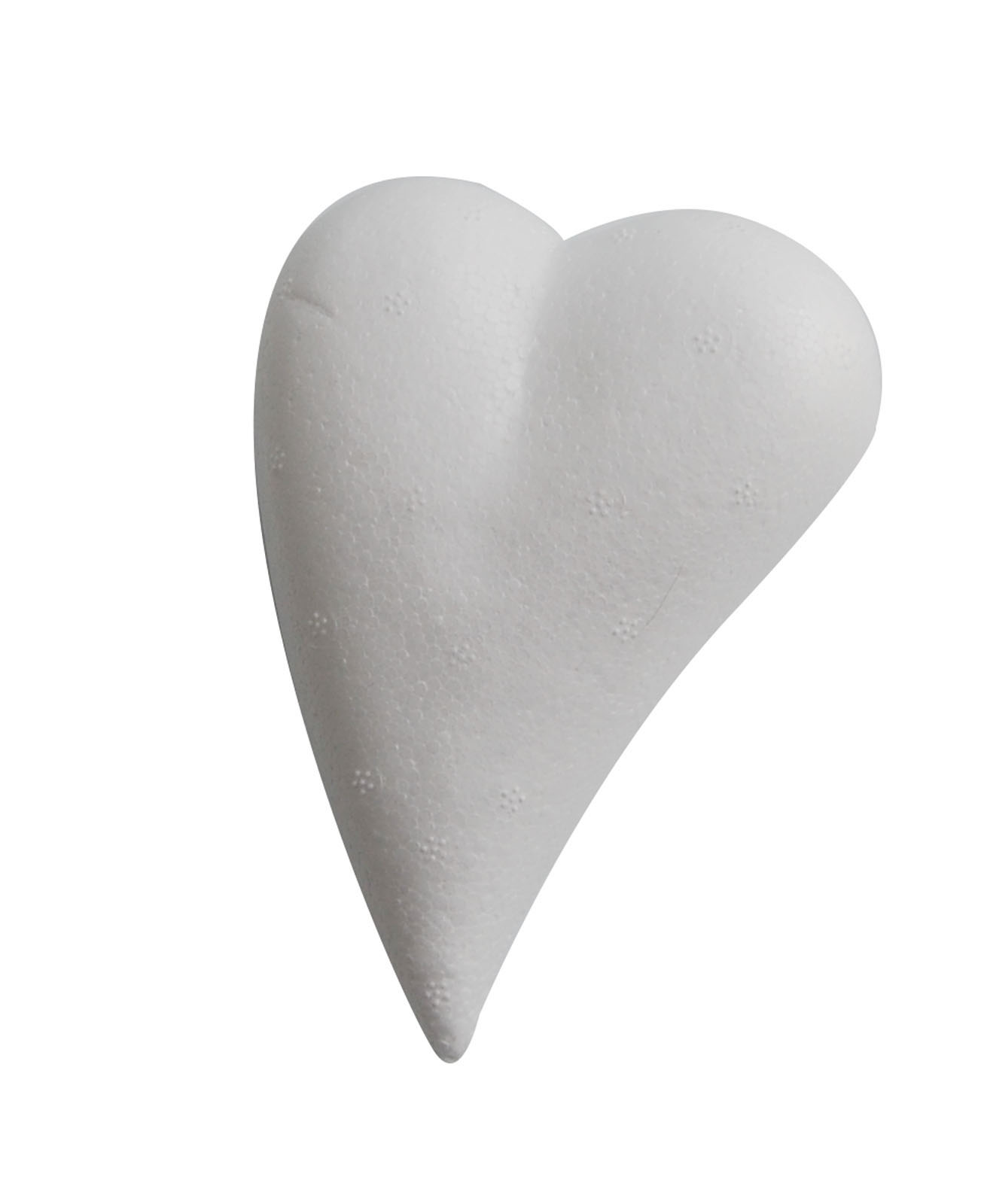 Vaessen Creative • Lágrima corazón de poliestireno medio 8,2x5,5cm