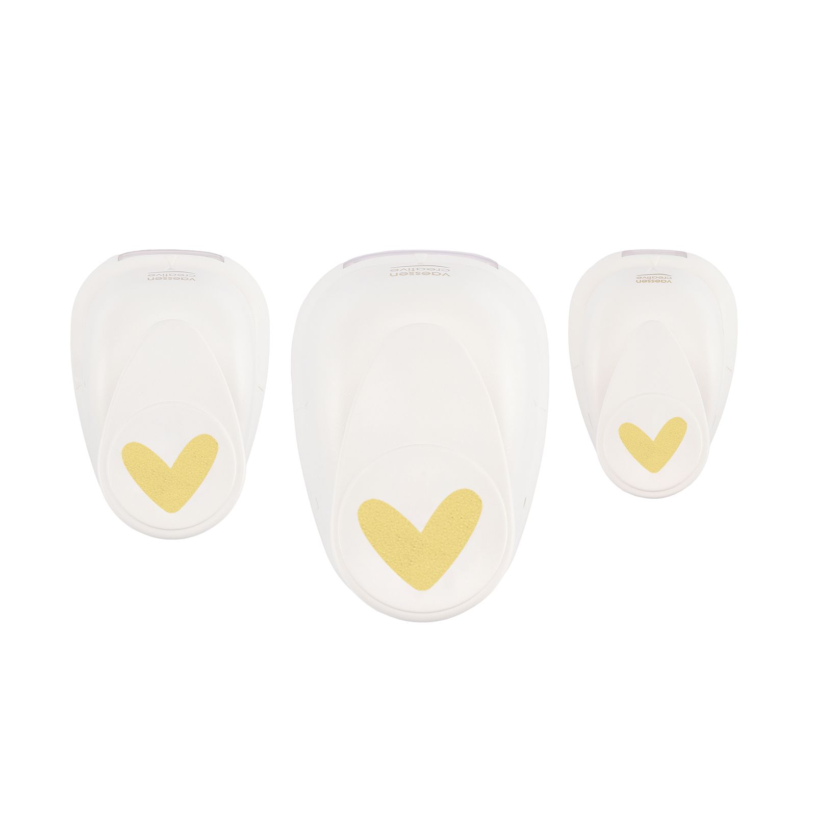 Vaessen Creative • Kit de Perforadoras Corazones Juguetones 3uds