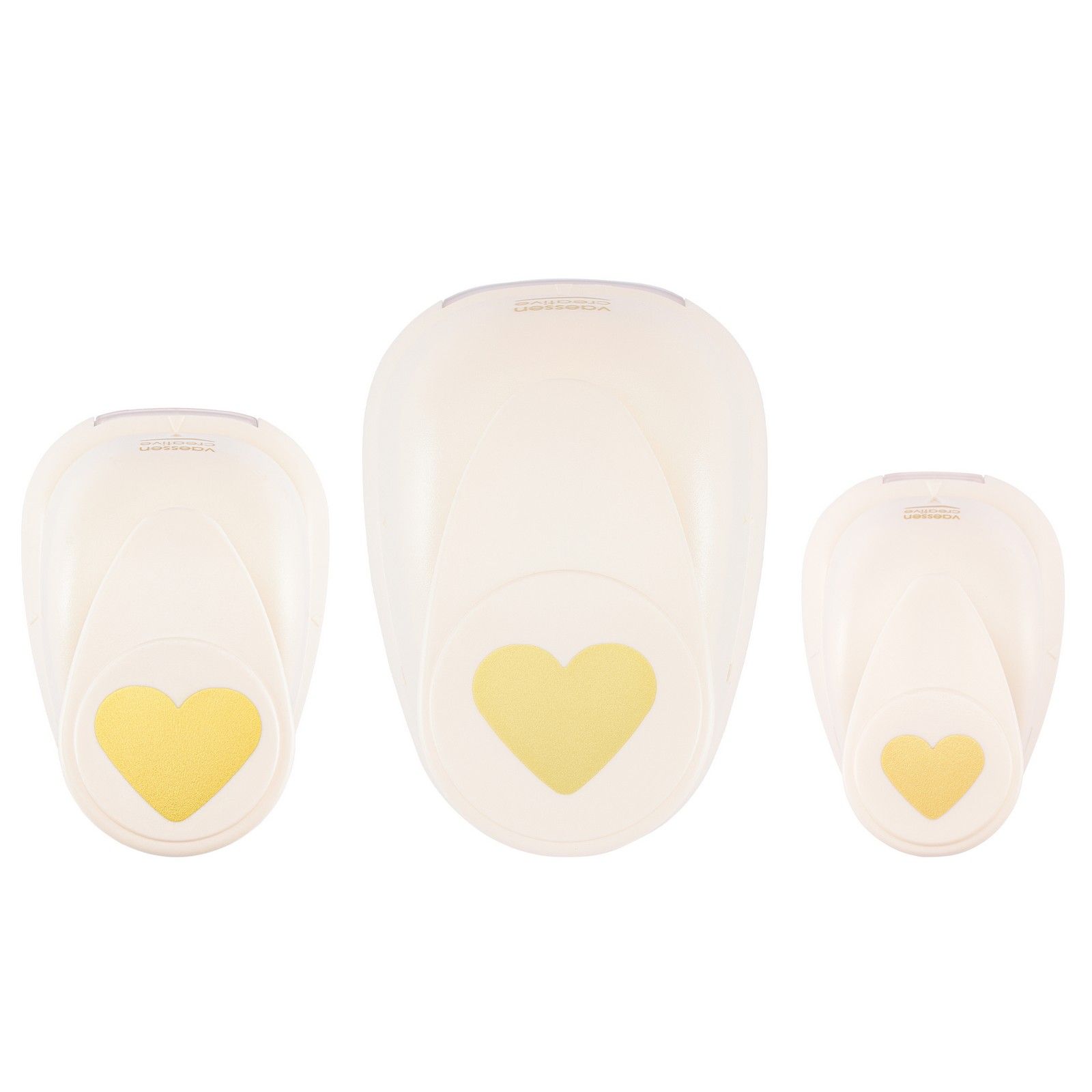 Vaessen Creative • Kit de Perforadoras Corazones 3uds