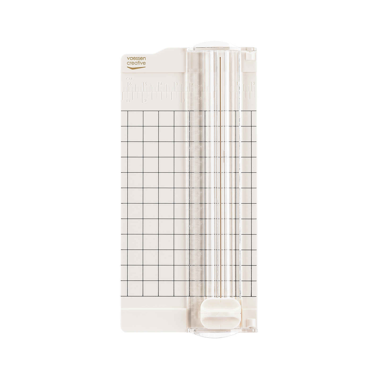 Vaessen Creative • Mini Paper Cutter 6x2.5” Offwhite