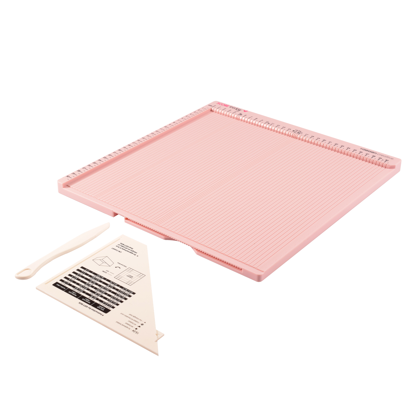Vaessen Creative Scoring Board cm with Bone Folder and Guide for Card  Making and Paper Crafts, Pink, 30.5 x 30.5 cm : : Home & Kitchen