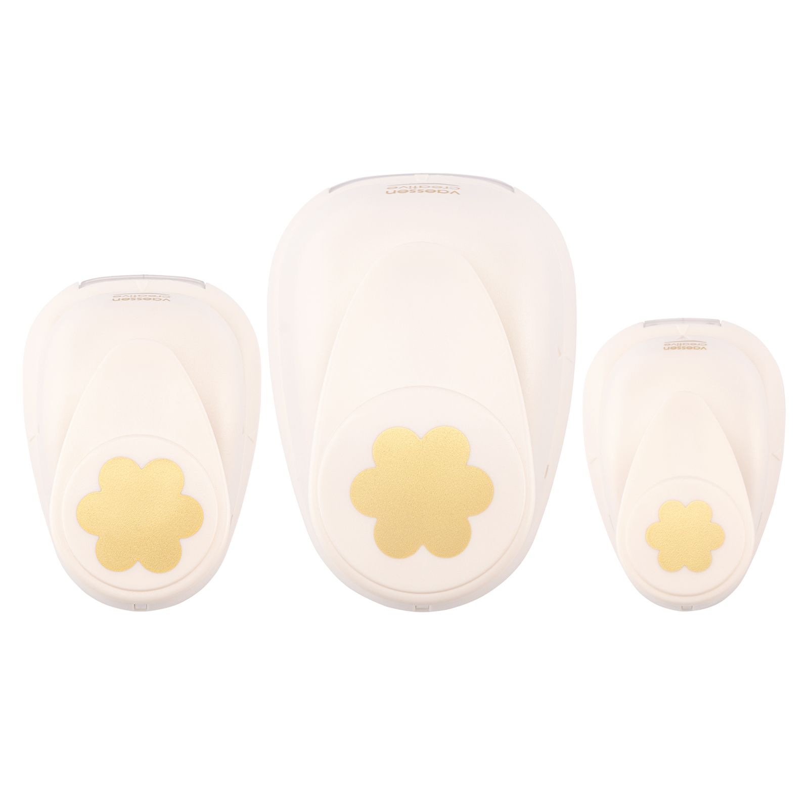 Vaessen Creative • Set di Perforatori Fiori Lina 3pz