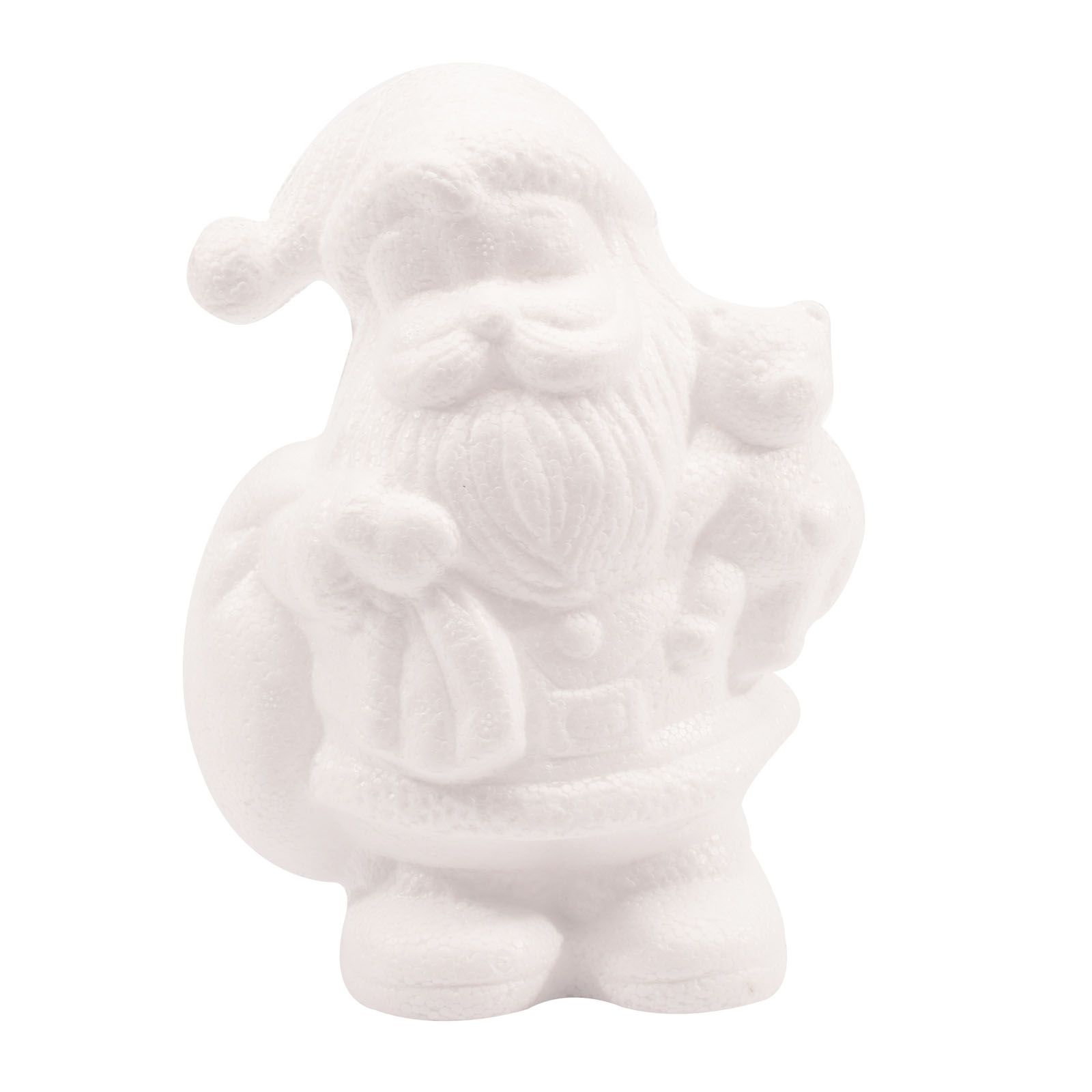 Vaessen Creative • Père-Noël avec ourson polystyrène 17,5cm