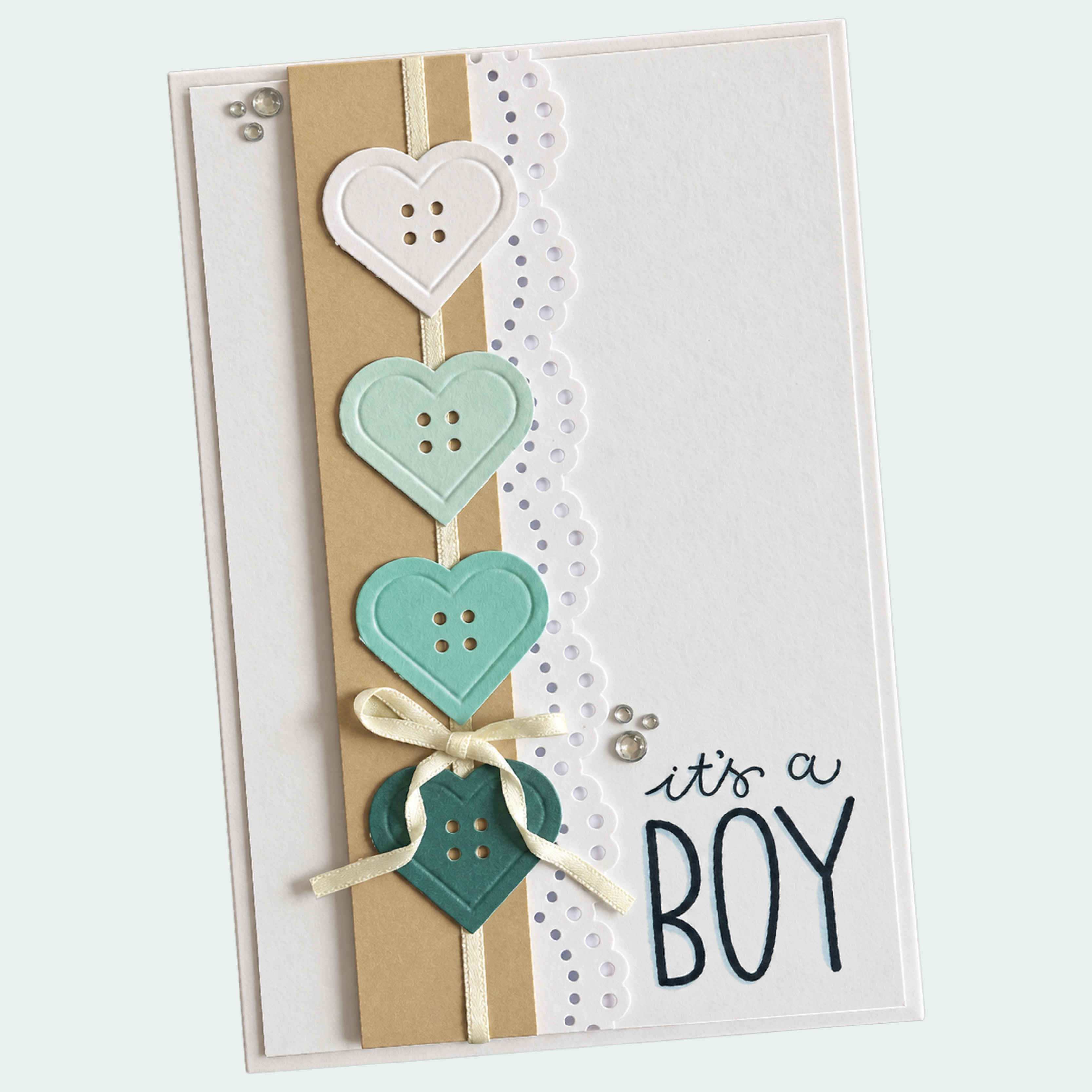 Vaessen Creative • Embossing Perforatore Bottone Cuore Small 2,8x2,5cm