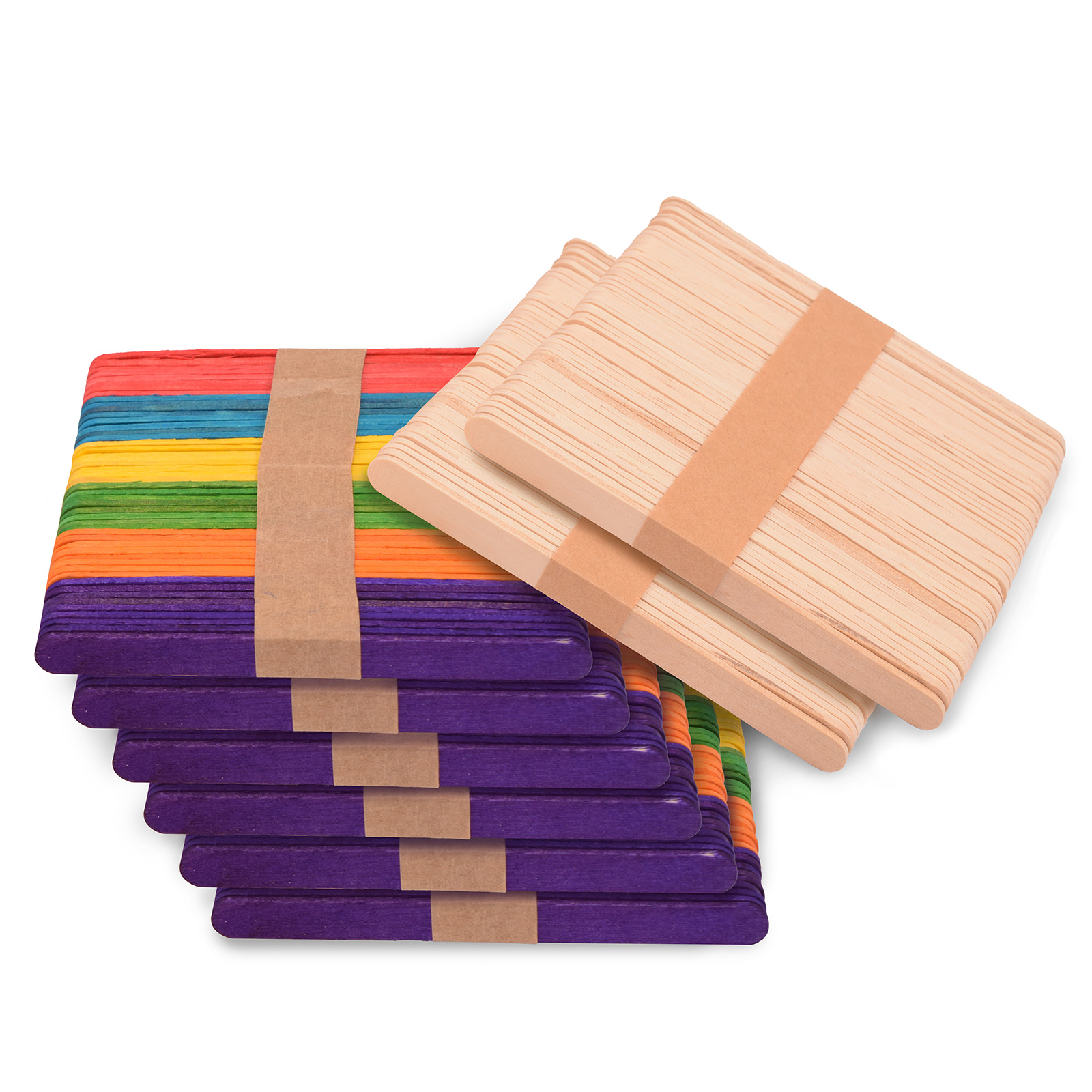 Vaessen Creative • Palitos de Madera 10x114mm Multicolor 400pzs