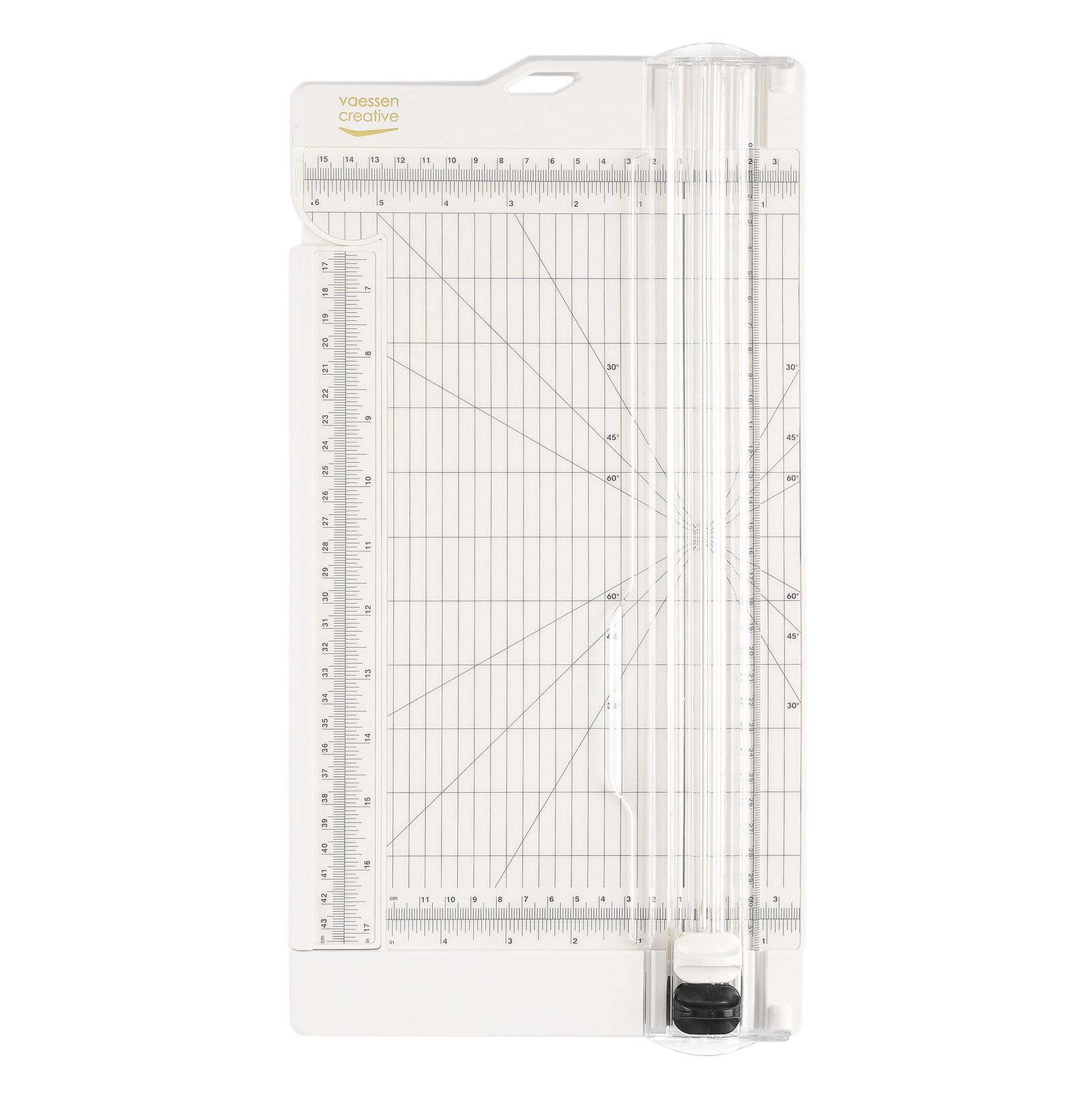 Vaessen Creative • Papierschneider mit Falzfunktion 30,5x15cm Off-White