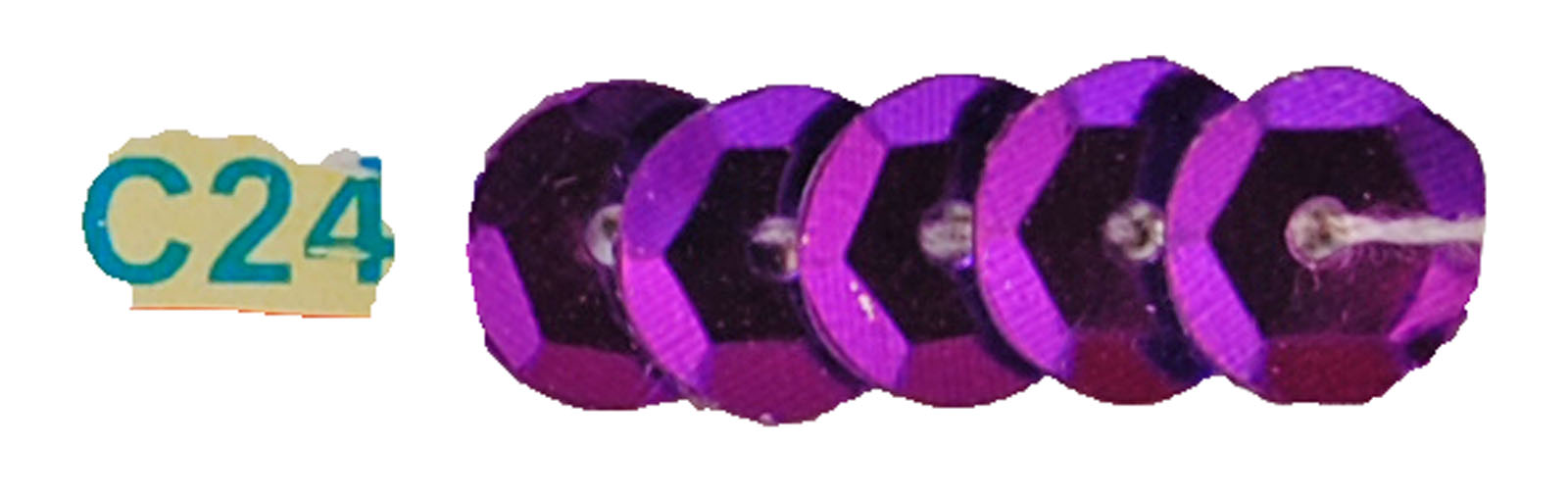 Vaessen Creative • Sequins Plat Métallisé 6mm 450g Violet