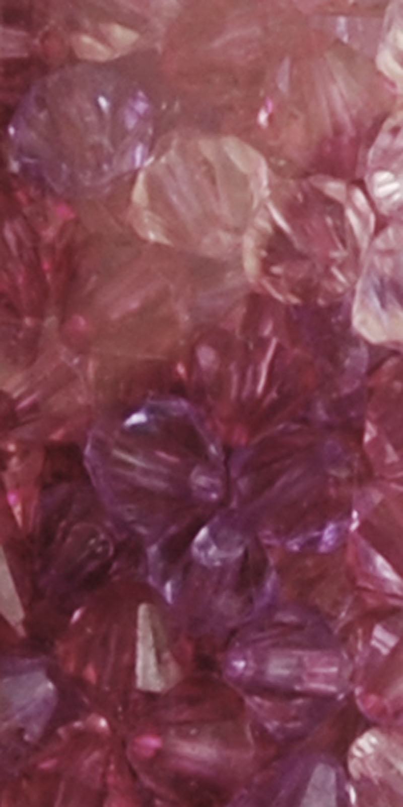 Acrylic Diamond Beads 6mm 17g Purple