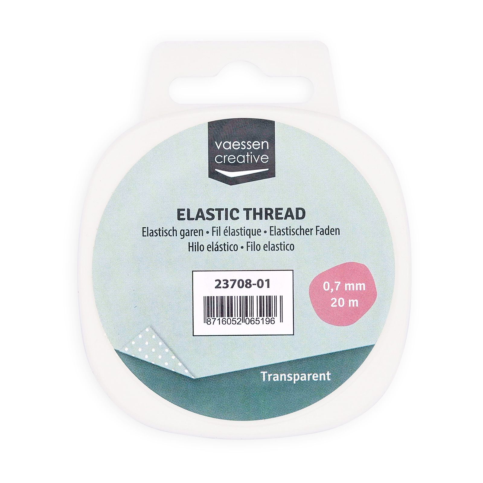Vaessen Creative • Fil Élastique Transparent 0.7mm