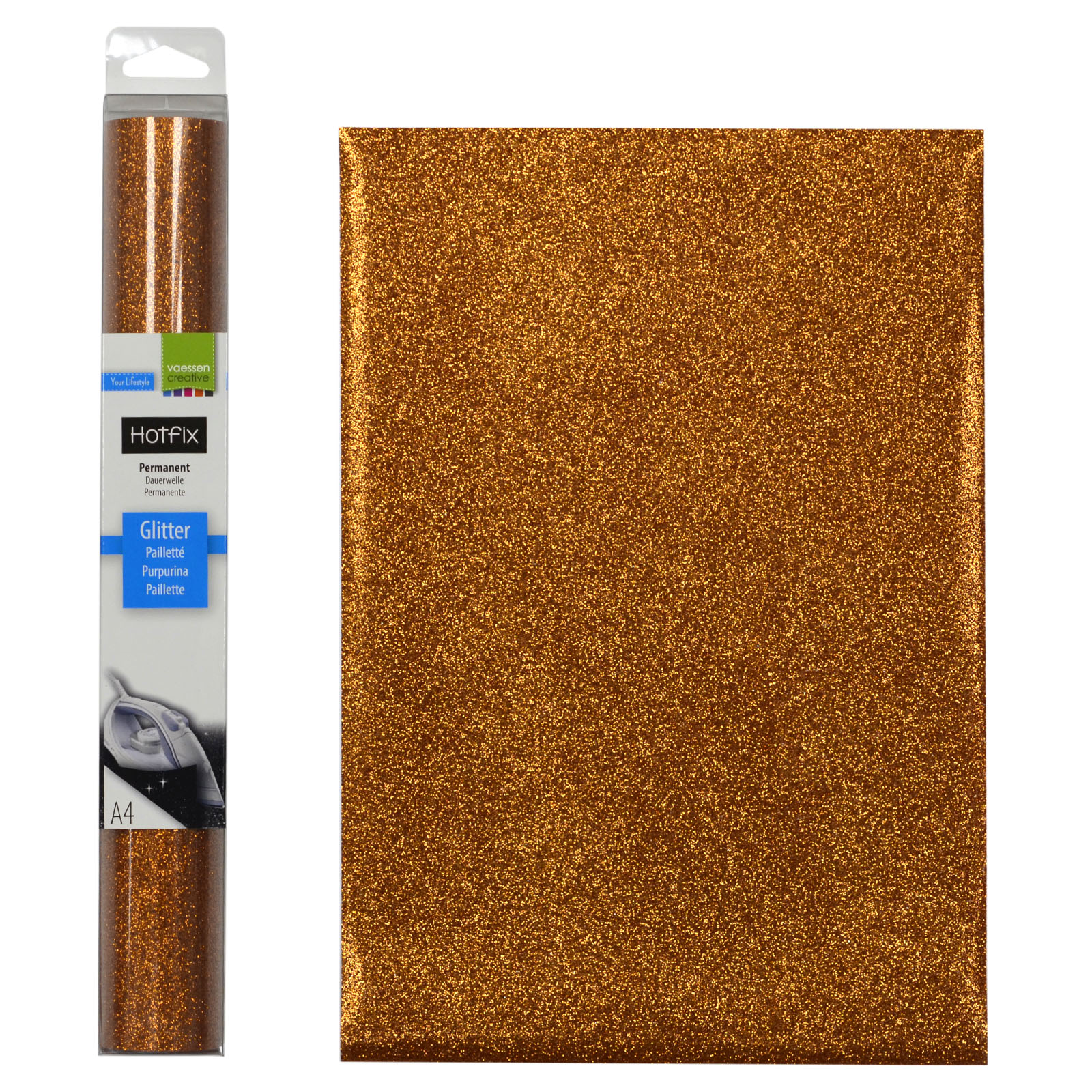 Vaessen Creative • Glitter Flex A4 Copper