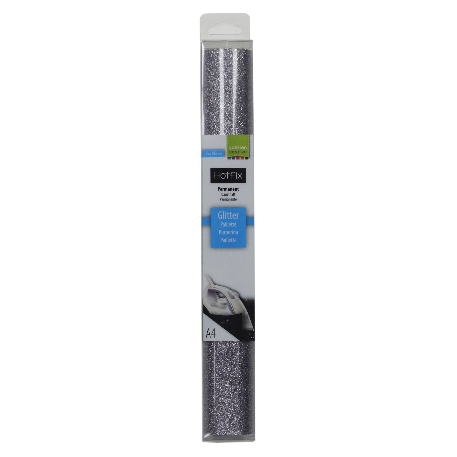 Vaessen Creative • Glitter Flex A4 Grey