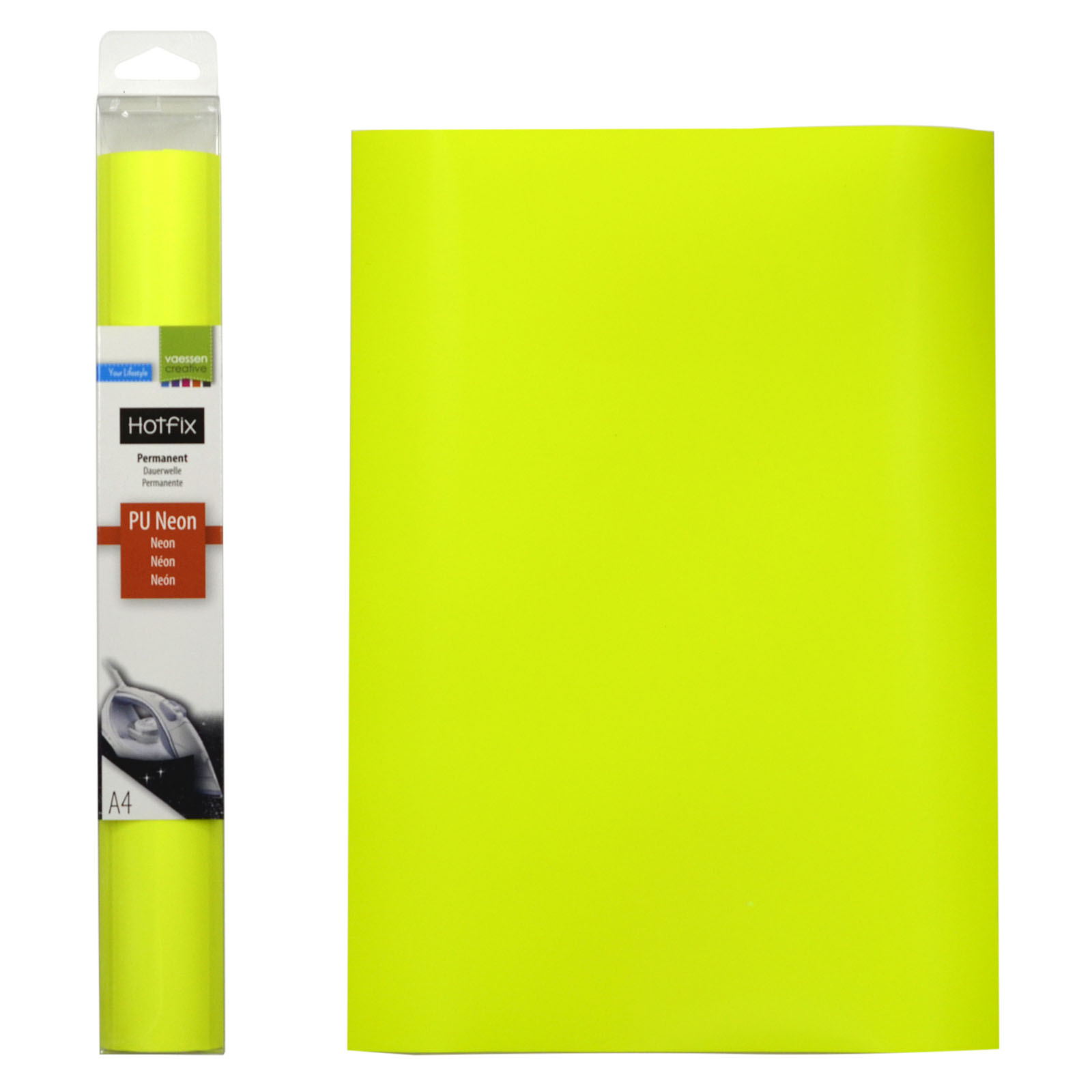 Vaessen Creative • Flexfolie PU Neon A4 Yellow