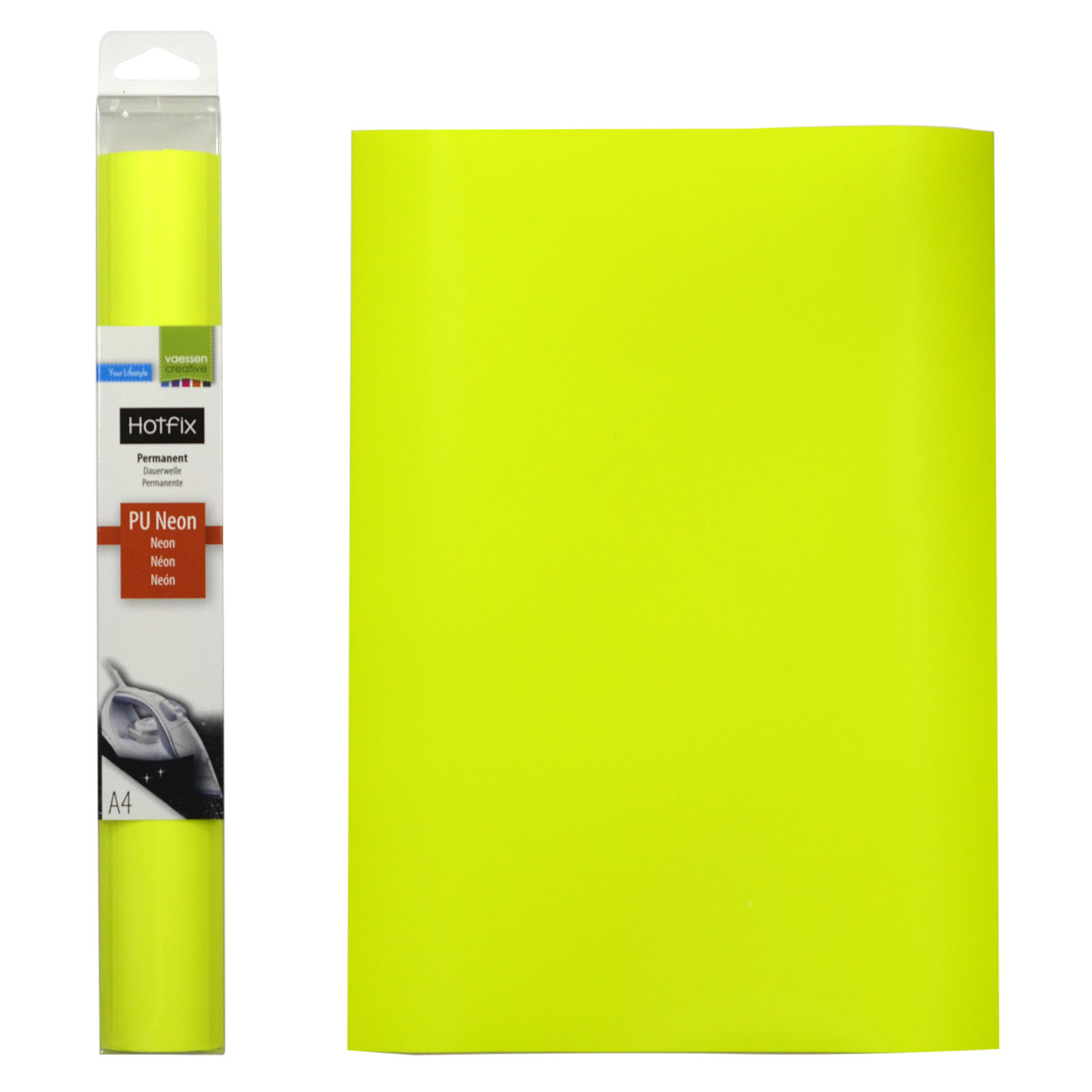 Vaessen Creative • Flexfoil PU neon A4 Yellow