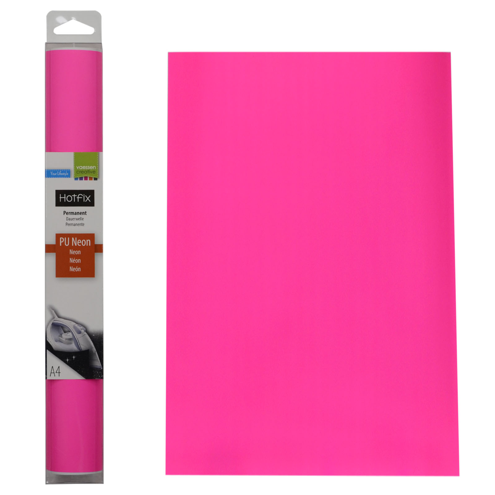 Vaessen Creative • Flexfoil PU neon A4 Pink