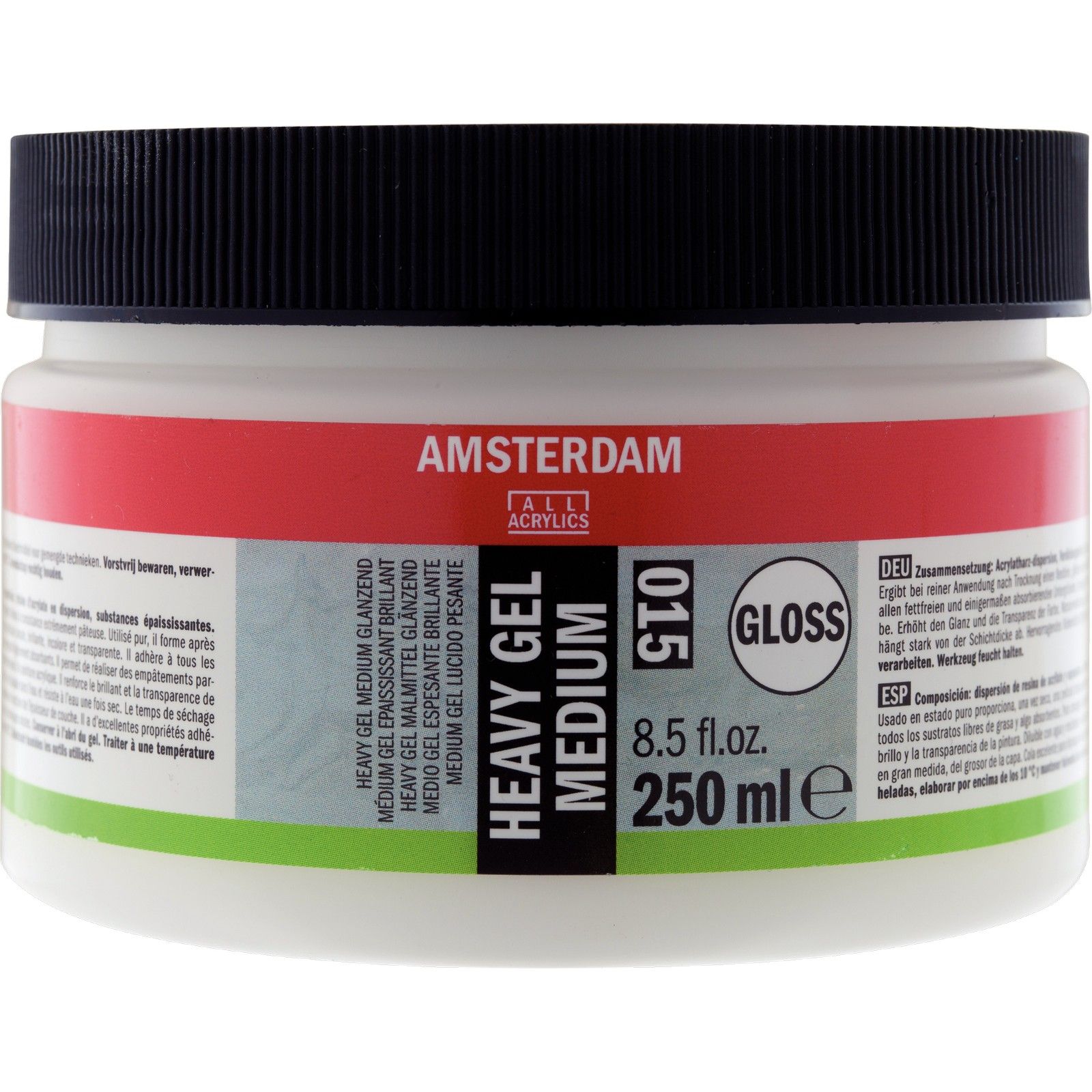 Amsterdam • Heavy gel medium glanzend 015 pot 250 ml