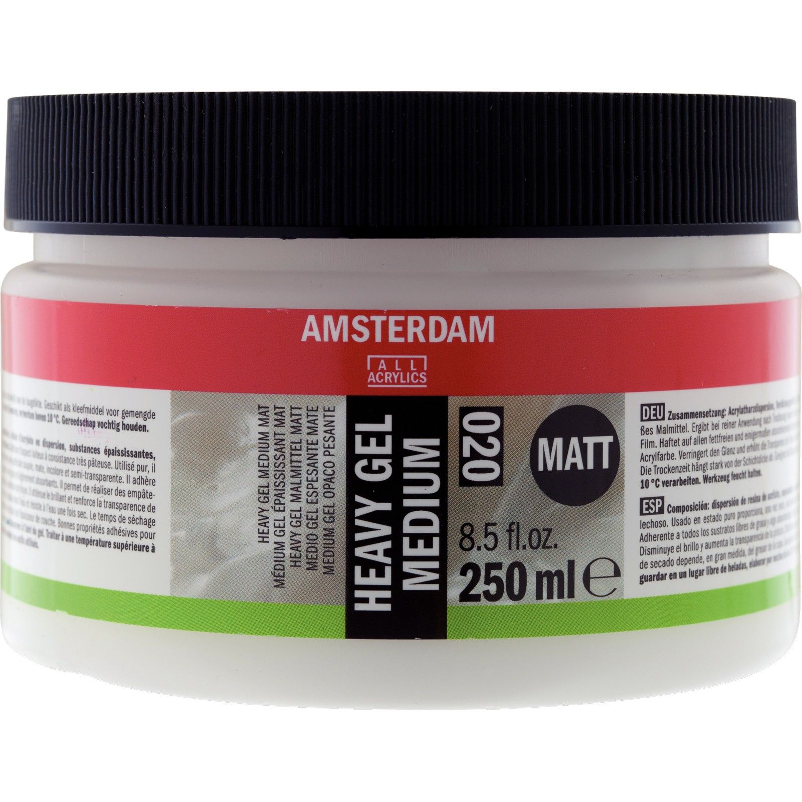 Amsterdam • Heavy gel medium mat 020 pot 250 ml