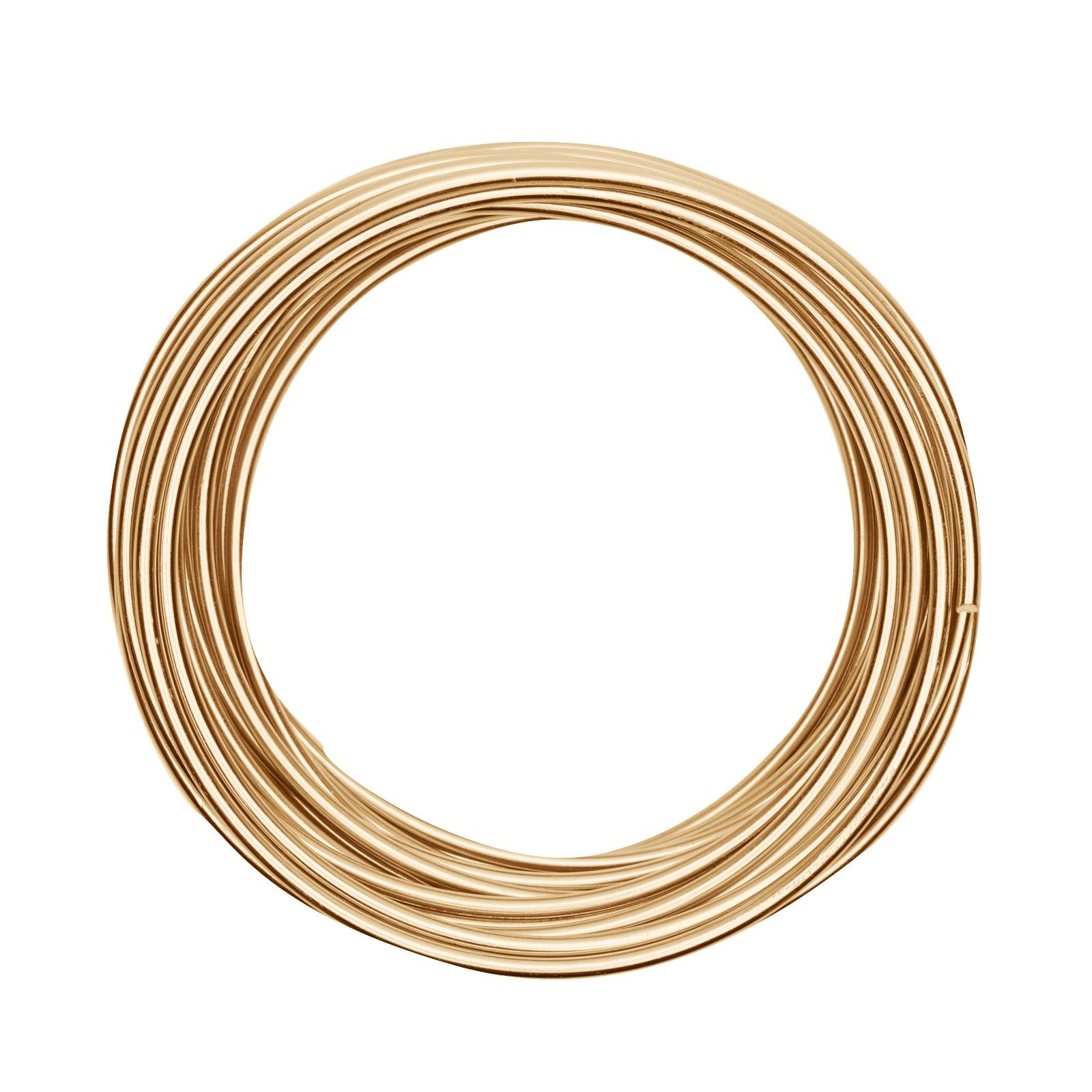 Vaessen Creative • Aluminium wire 4mm 10m Light gold