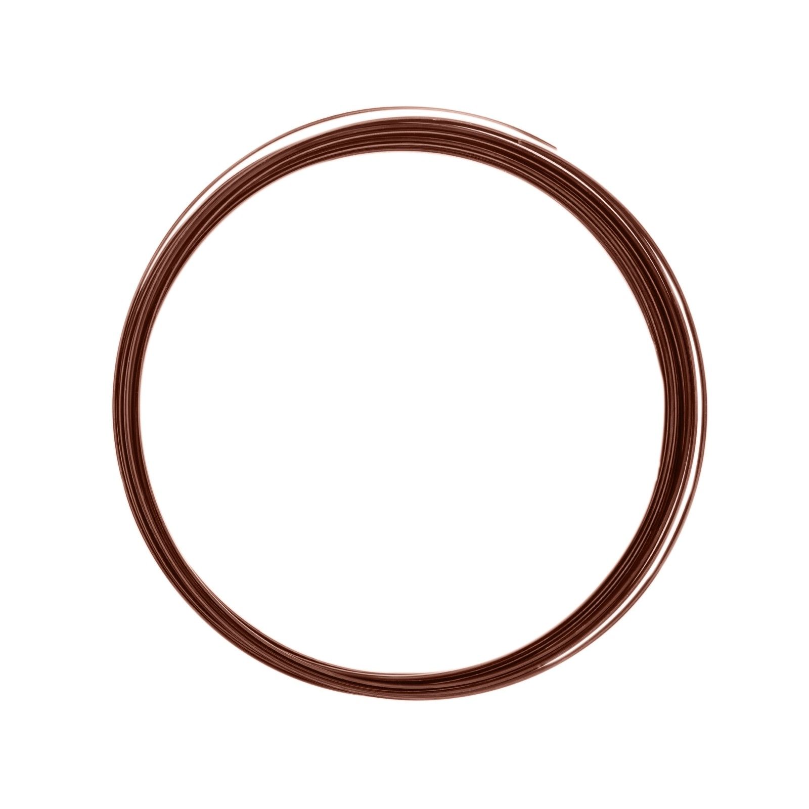 Vaessen Creative • Aluminium wire flat 3.5mm 5m Chocolate