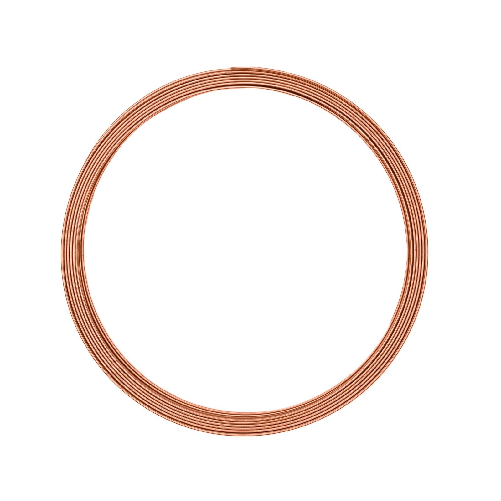 Vaessen Creative • Aluminium wire flat 5mm 5 Orange copper